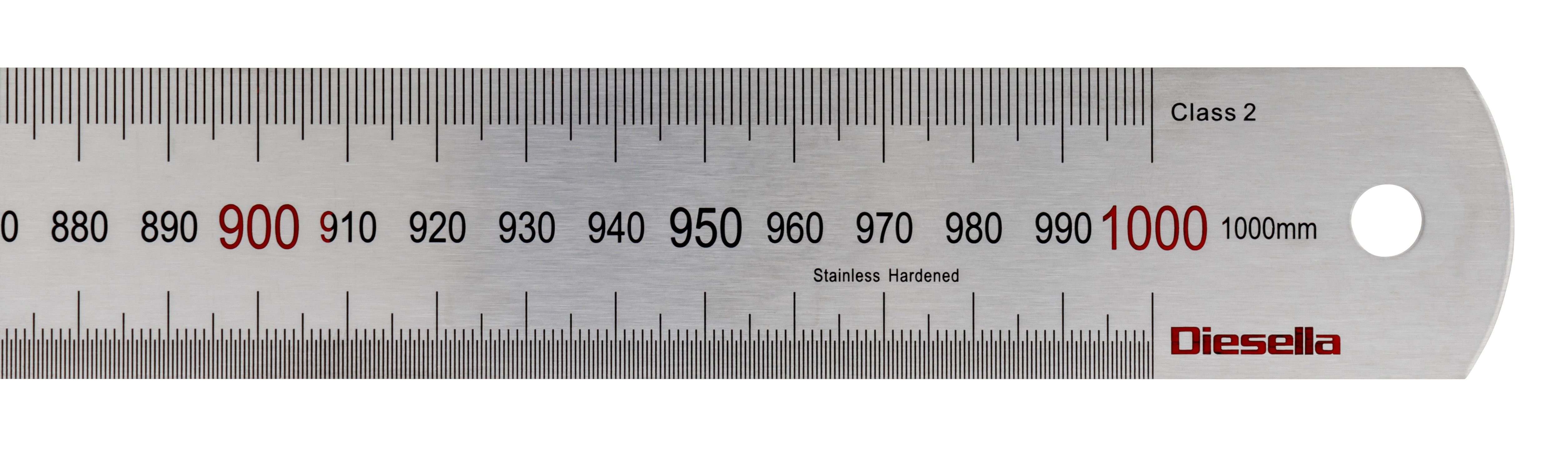 Stållineal 1000 x 35 x 1,5 mm