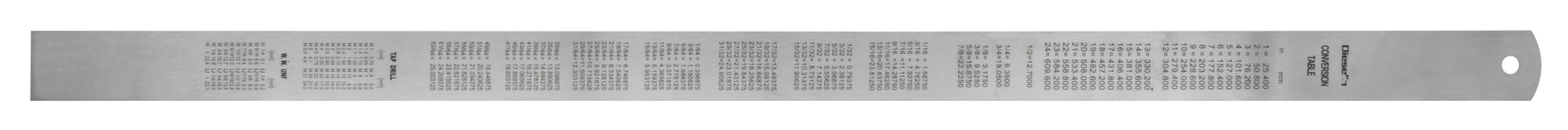 Stållineal 600 x 30 x 1,2 mm