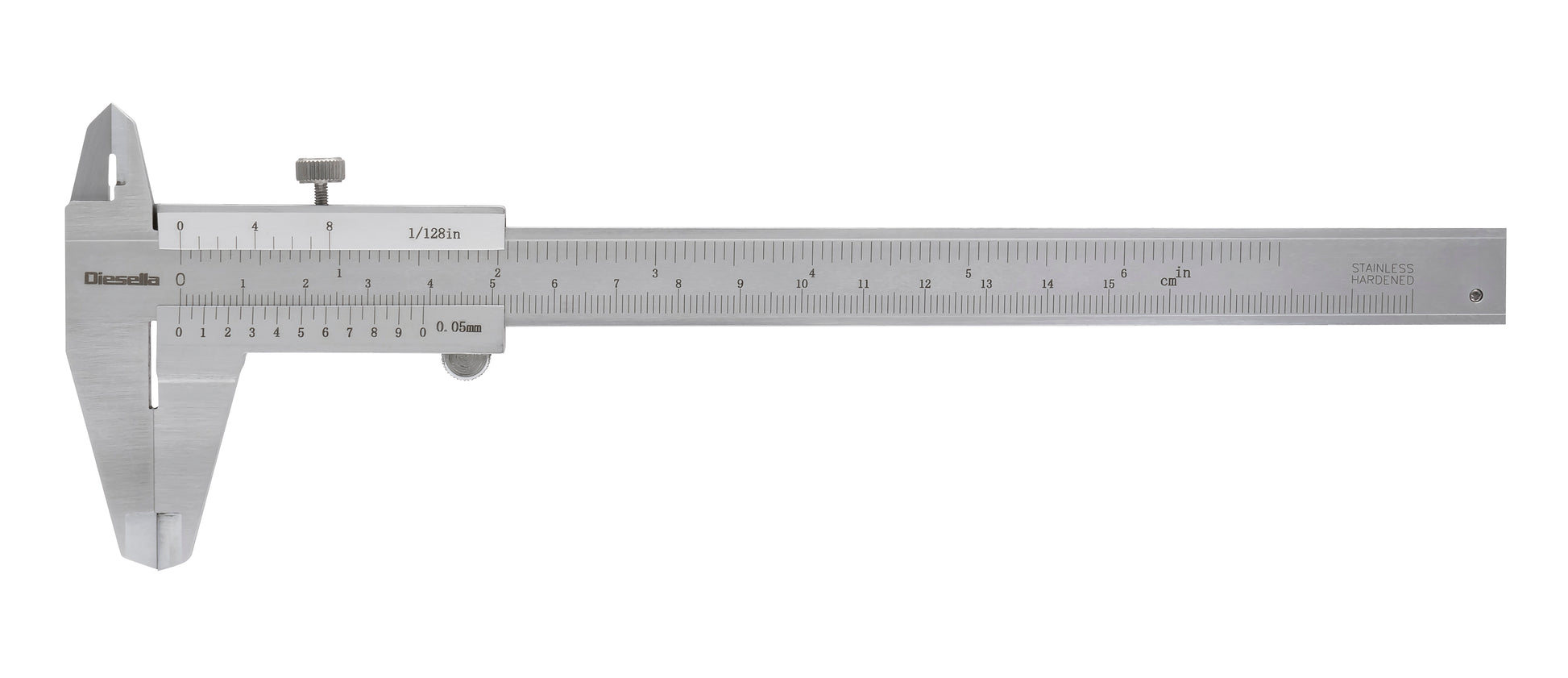 Skydelære med skruelås 0-150 x 0,05 mm, 40 mm kæber