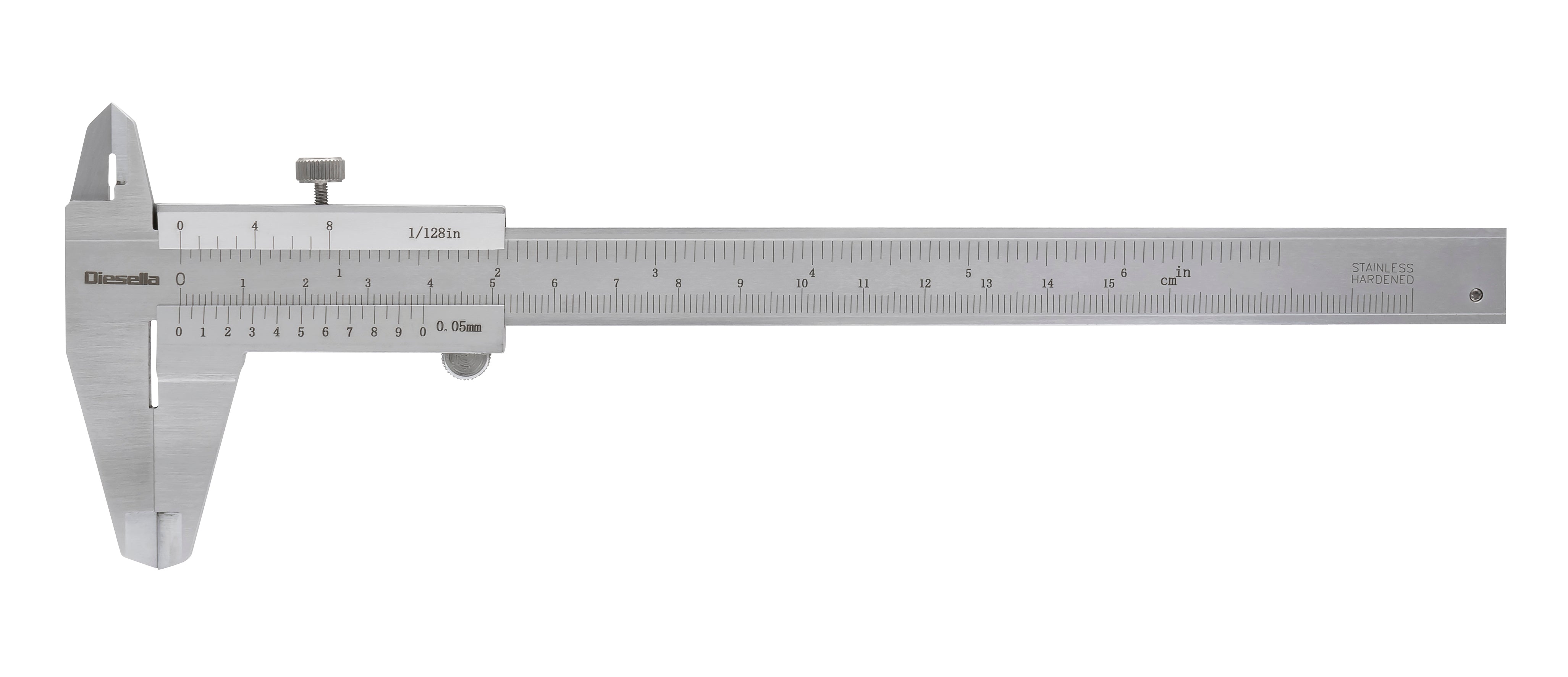 Skydelære med skruelås 0-150 x 0,05 mm, 40 mm kæber