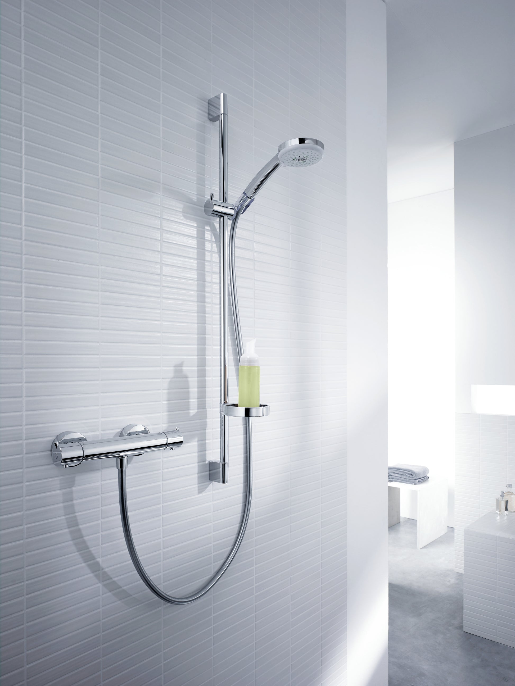 Hansgrohe Croma Multi 100 brusesæt med Ecostat Comfort termostat, krom