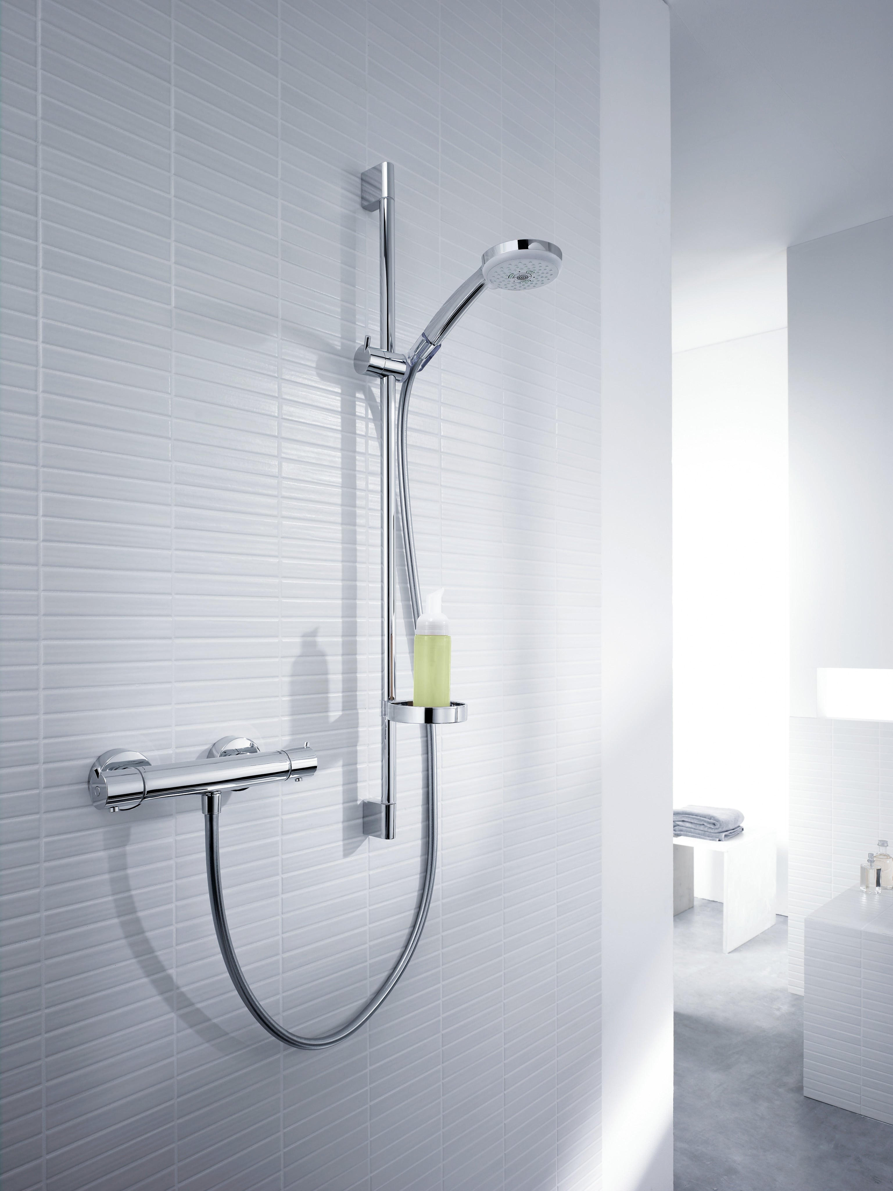 Hansgrohe Croma Multi 100 brusesæt med Ecostat Comfort termostat, krom