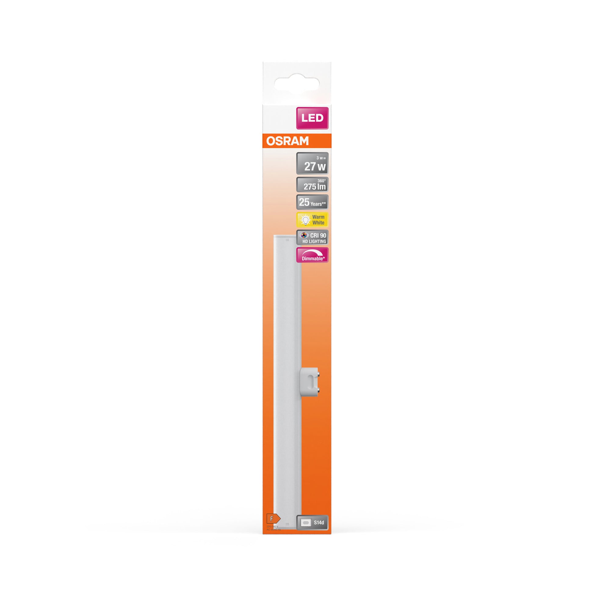 LEDINESTRA MAT 3,1W/827 (27W) S14D DIM