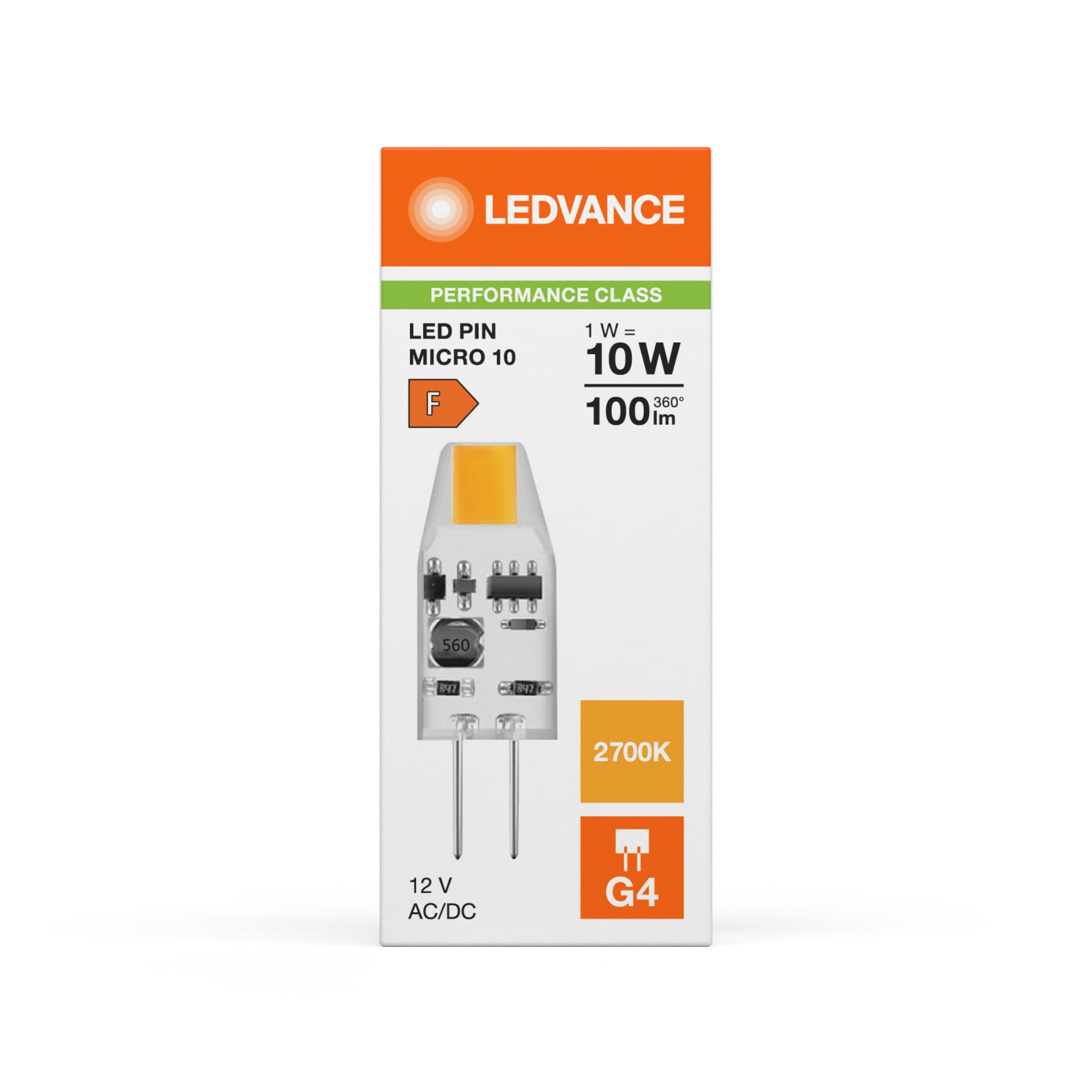 LED PIN MICRO KLAR 1W/827 (10W) G4