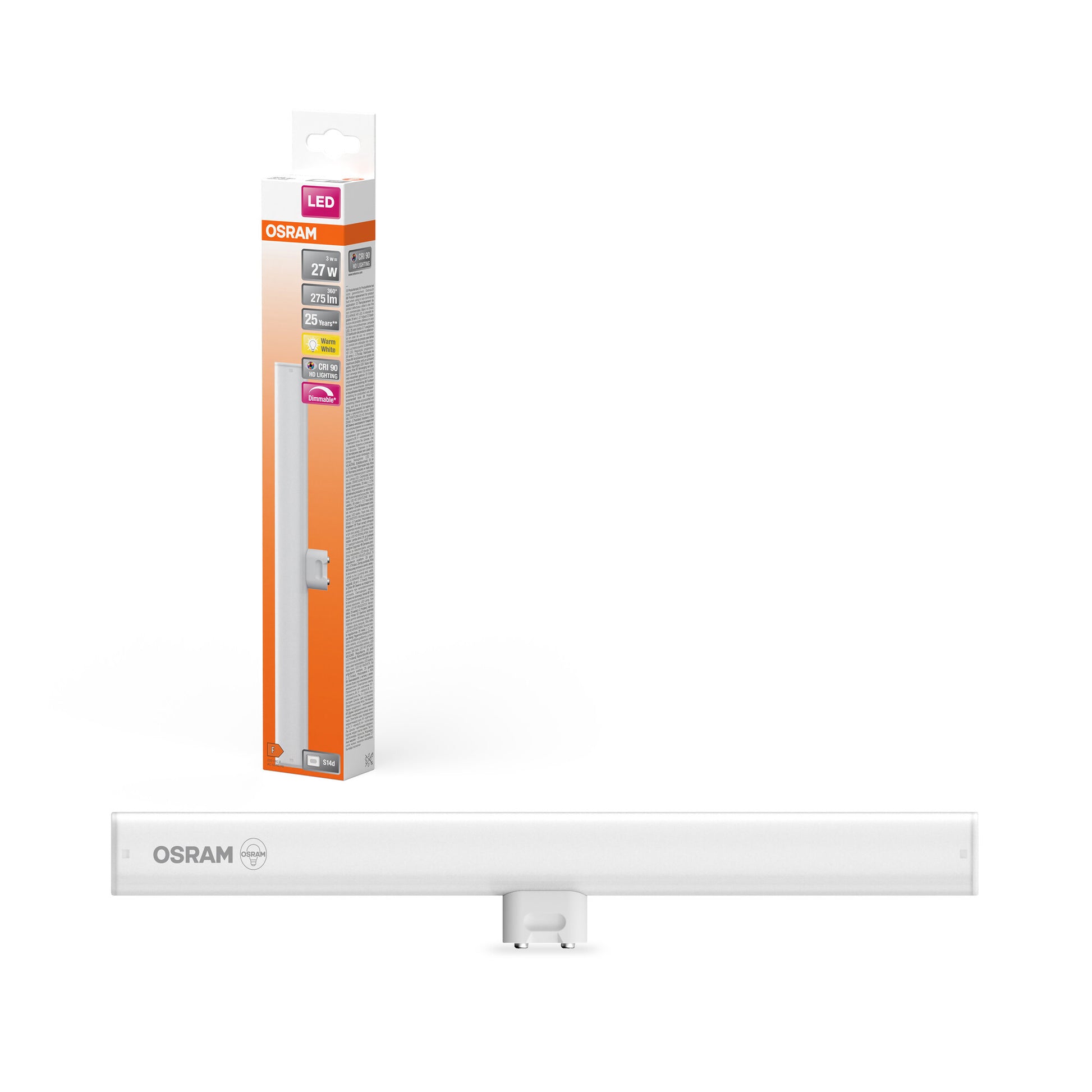 LEDINESTRA MAT 3,1W/827 (27W) S14D DIM