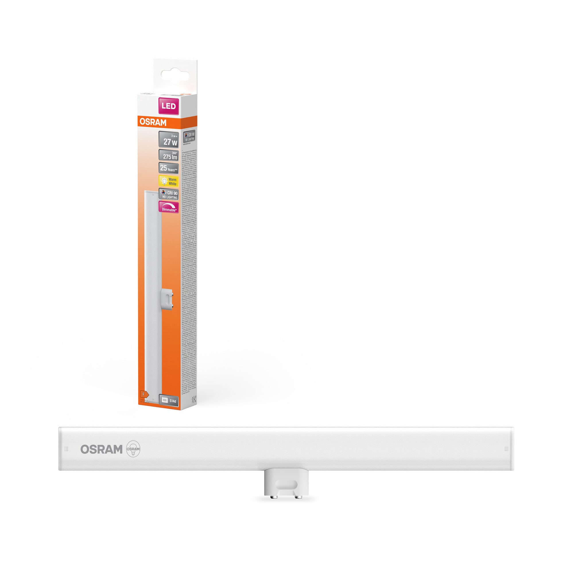 LEDINESTRA MAT 3,1W/827 (27W) S14D DIM