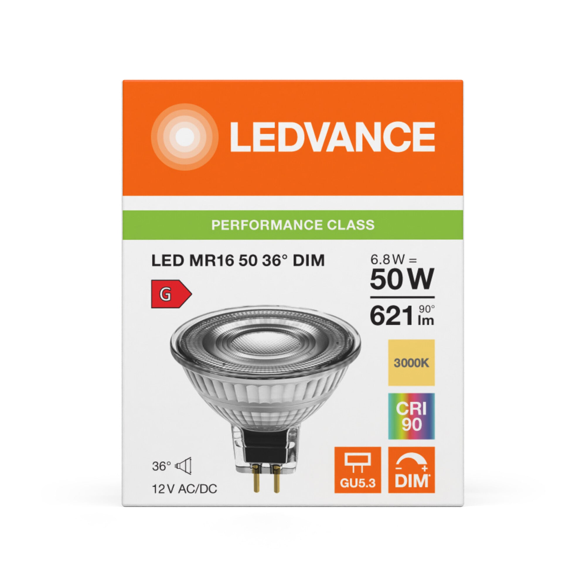 DIM MR16 50 6,8W 930 GU5,3