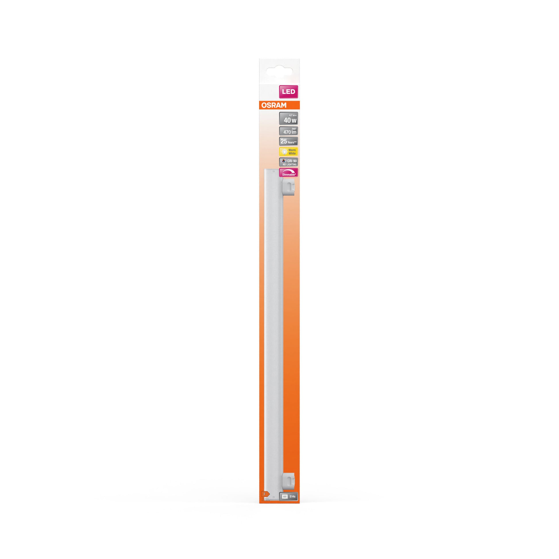 LEDINESTRA MAT 4,9W/827 (40W) S14S DIM