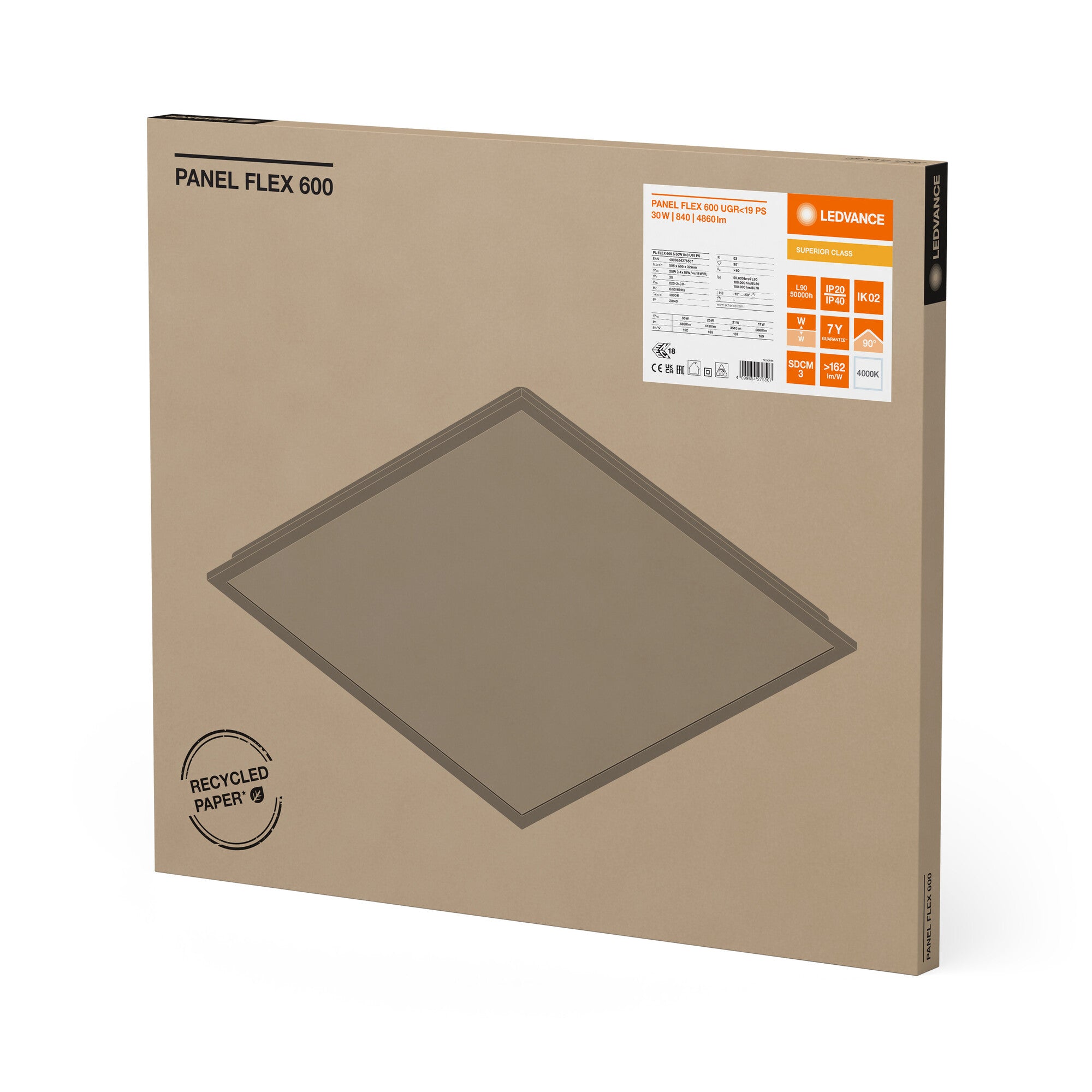 PANEL FLEX PS 30W/840 60X60