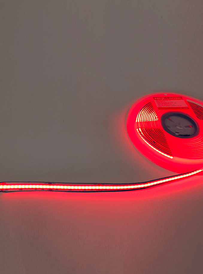 HiluX RGBW COB LED Strips - 24V - 16W - 620lm/m - RGB+2700K - CRI90+ - 5m - IP20