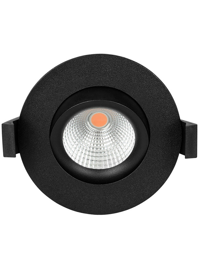HiluX D8 Tilt360 - Full Spectrum LED Indbygningsspot - Ra97 - 2700K - Sort