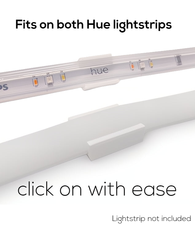 Beslag til Hue LightStrip V4 & Gradient - 10 stk