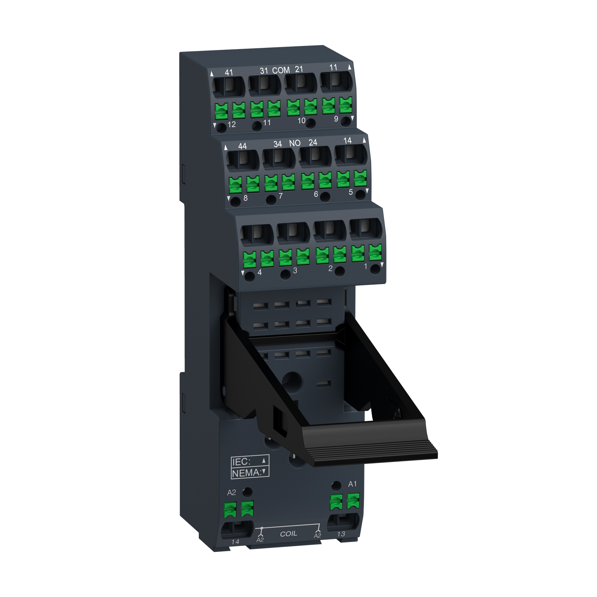 SOKKEL FOR RXM 2/4 C/O MED PUSH-IN