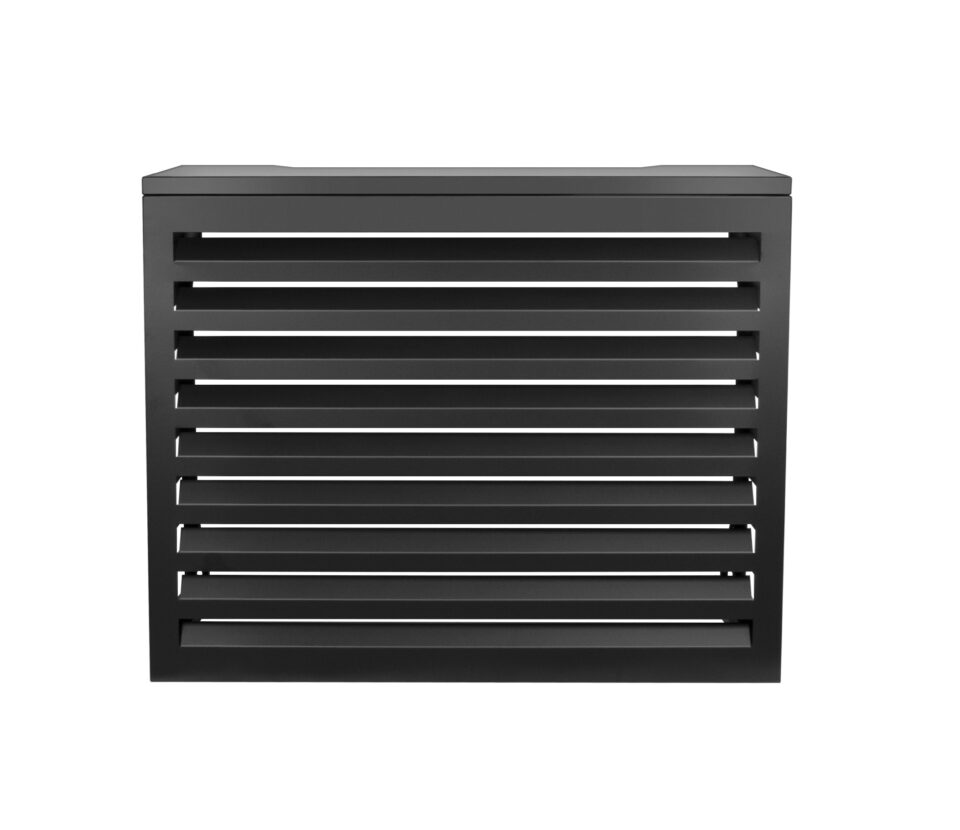 ENSTAL VARMEPUMPESKJULER SORT ALUMINIUM