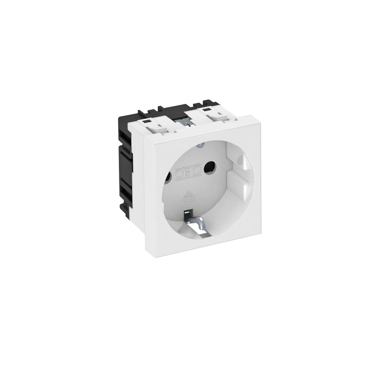 <p>Stikkontakt til Schuko 0,1 STD-D0 RW1, Schuko, hvid RAL9010</p>