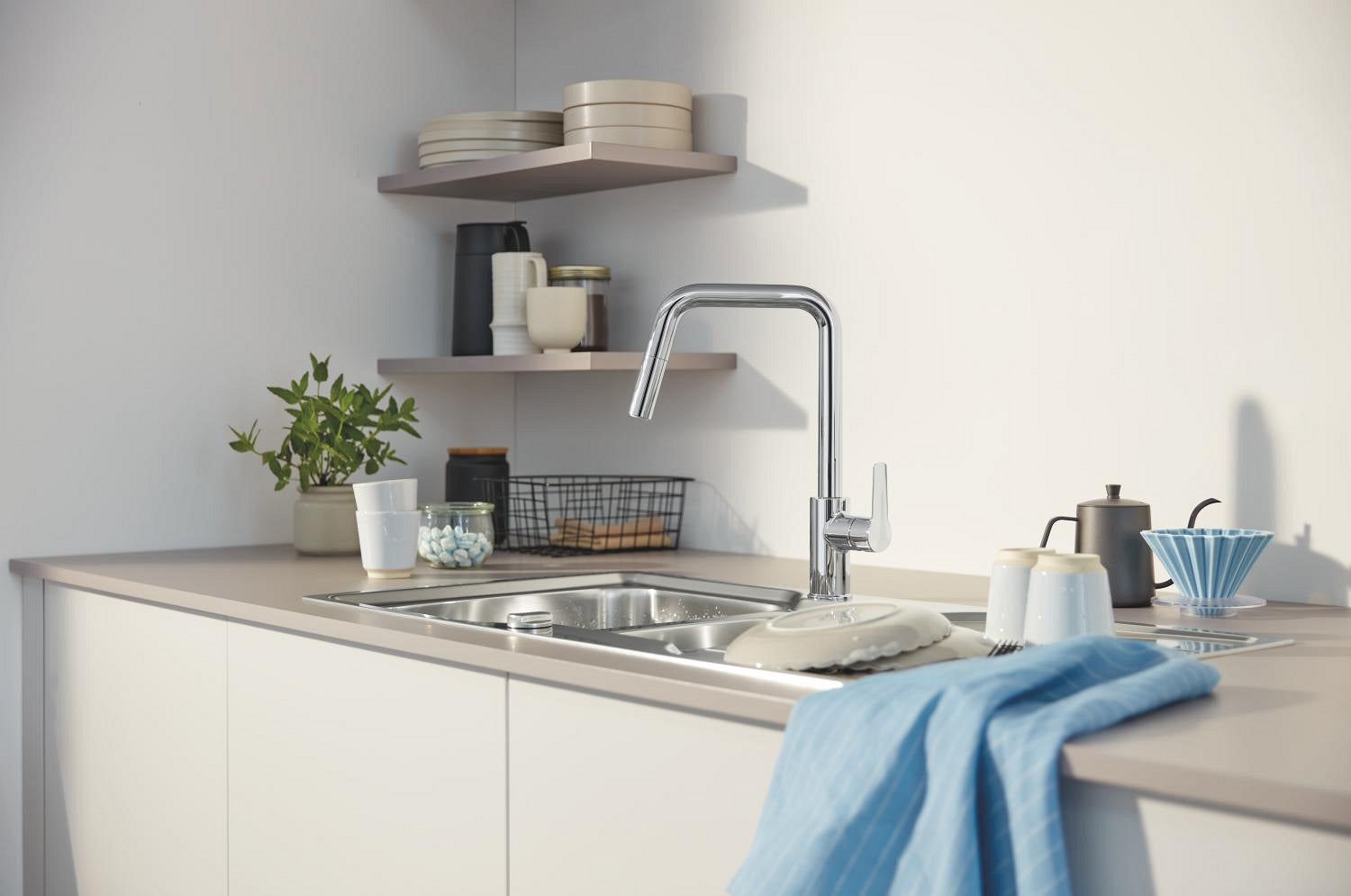 GROHE Start Køkken u-tud udtræk dual spray