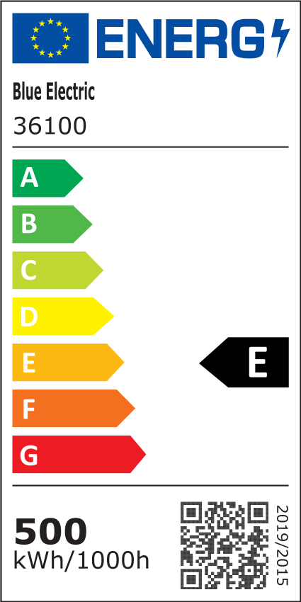 Blue Electric LED-projektør, 500 W, 65000 lumen