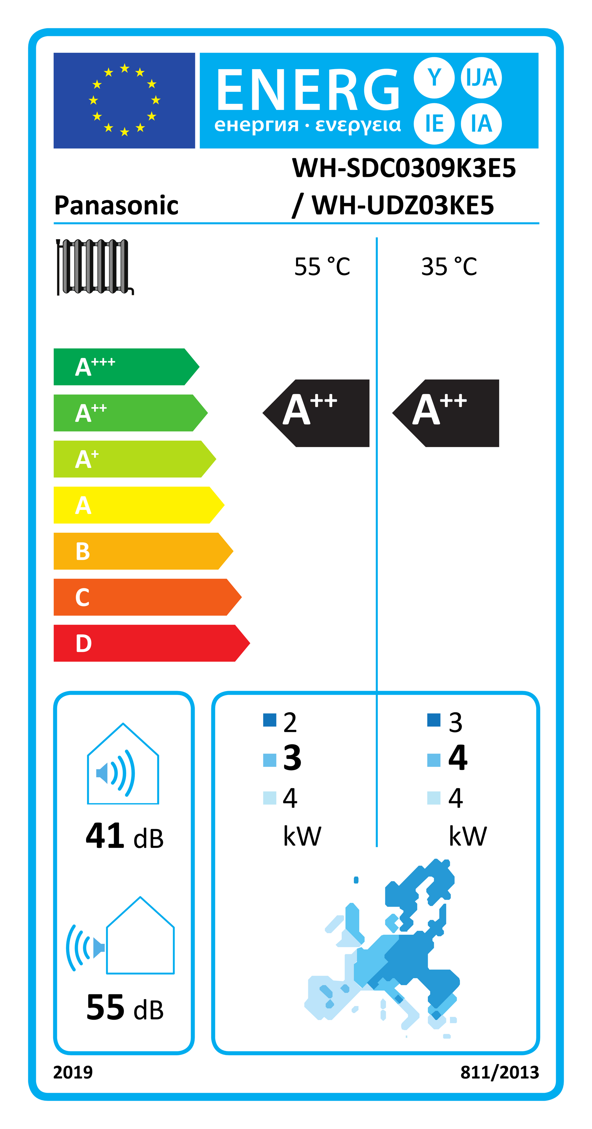 Panasonic WH-UDZ03KE5 3 kW luft/vand udedel
