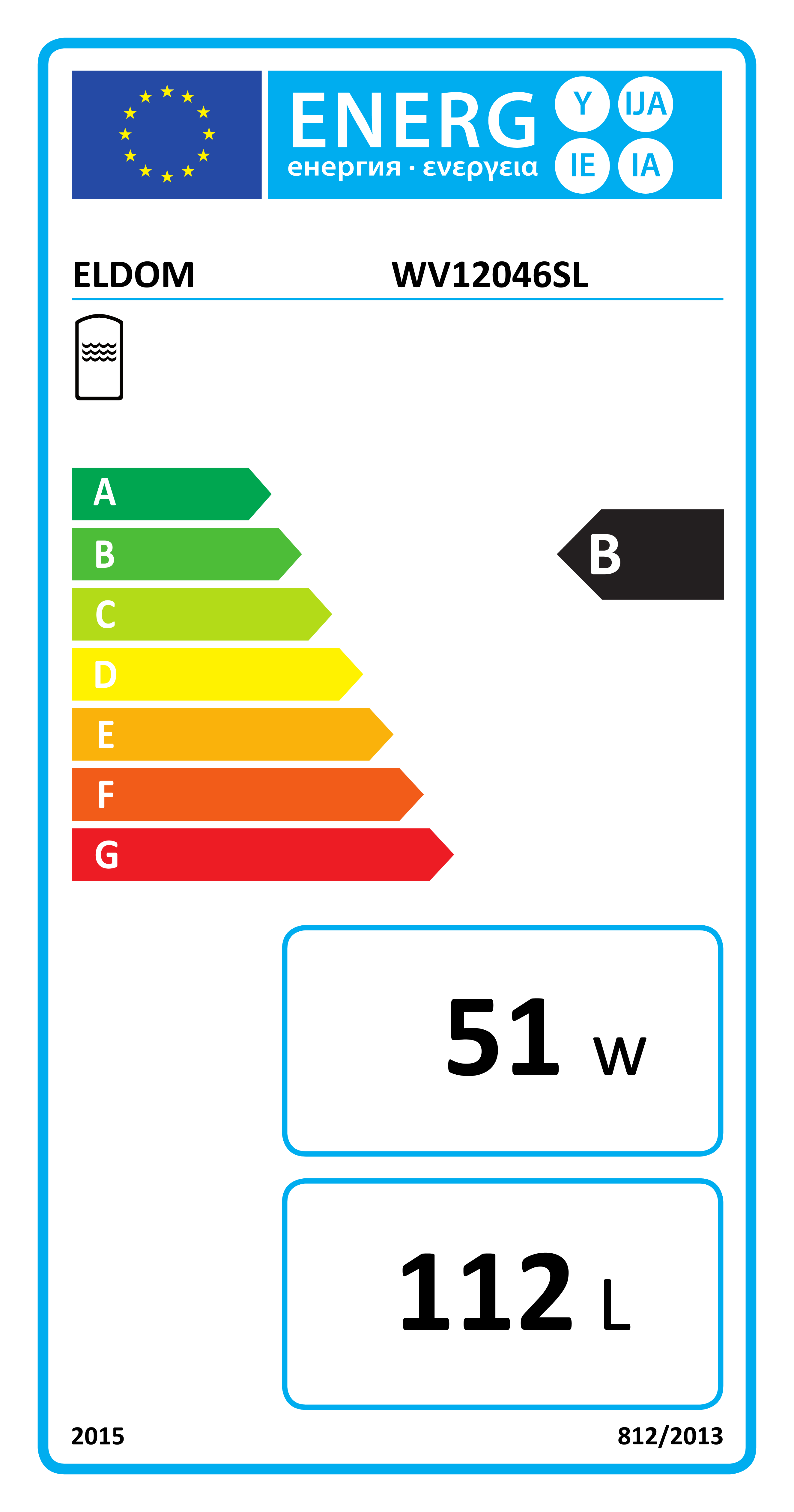 Combi varmtvandsbeholder 120 L - Væghængt med 1 spiral