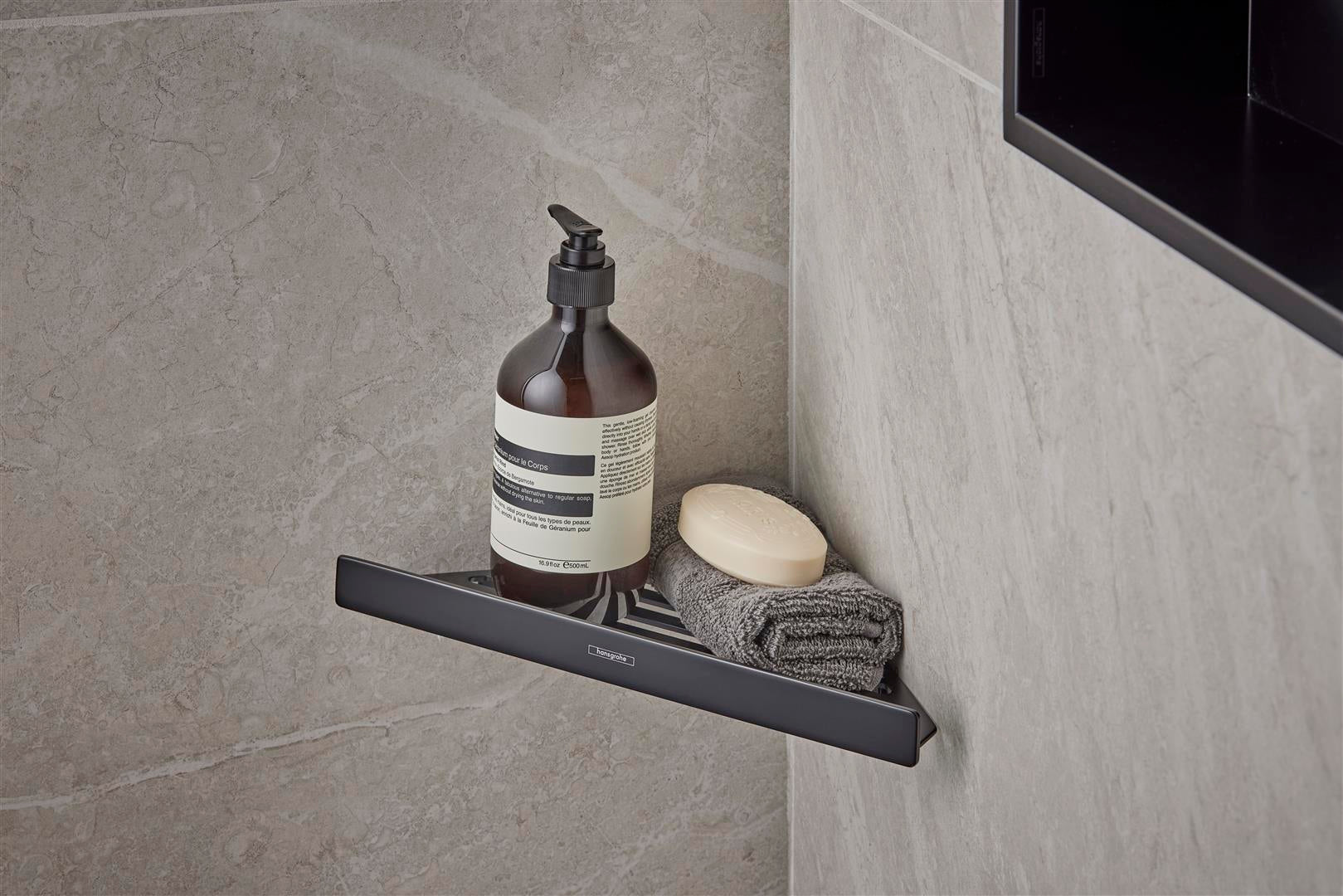 Hansgrohe AddStoris hjørnehylde 305mm, mat sort