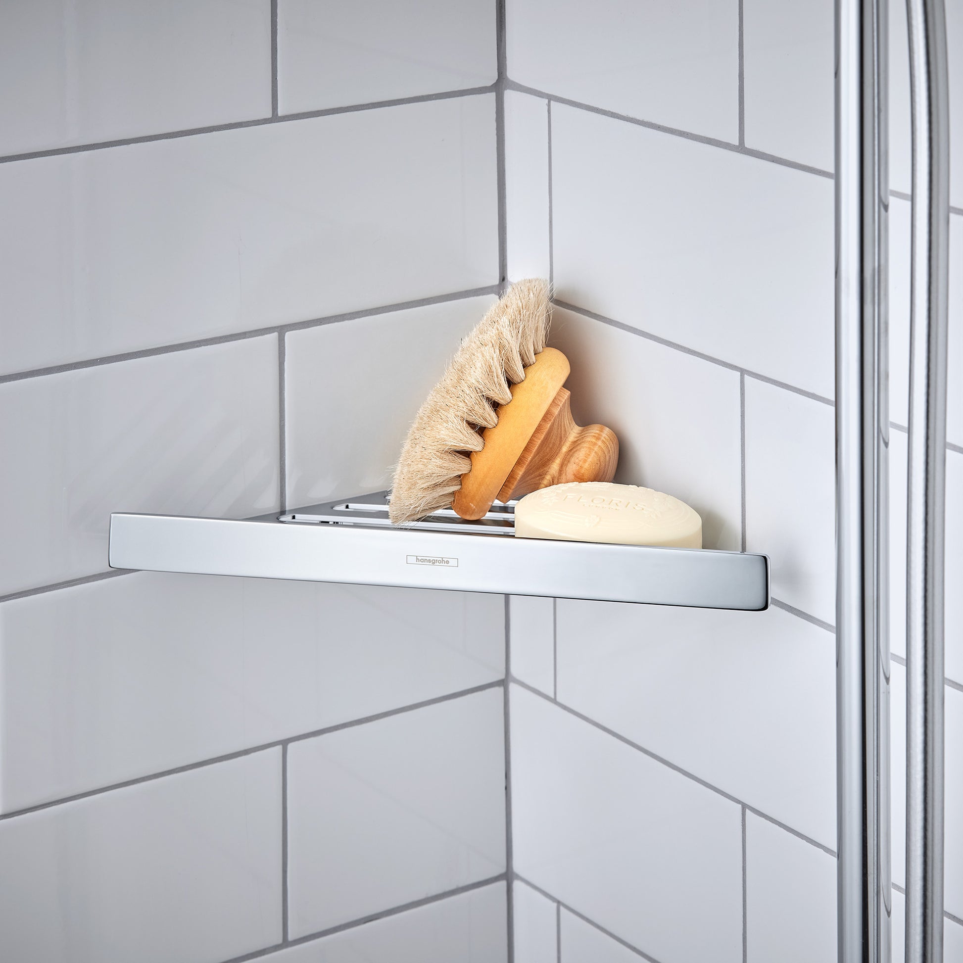 Hansgrohe AddStoris hjørnehylde 305mm, krom