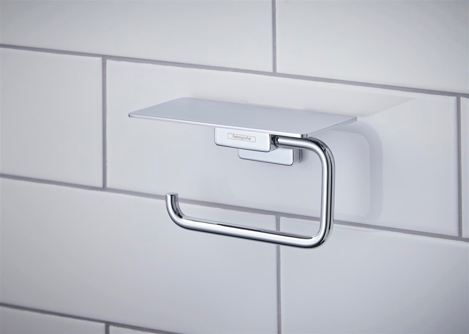 Hansgrohe AddStoris toiletpapirholder m/hylde, krom