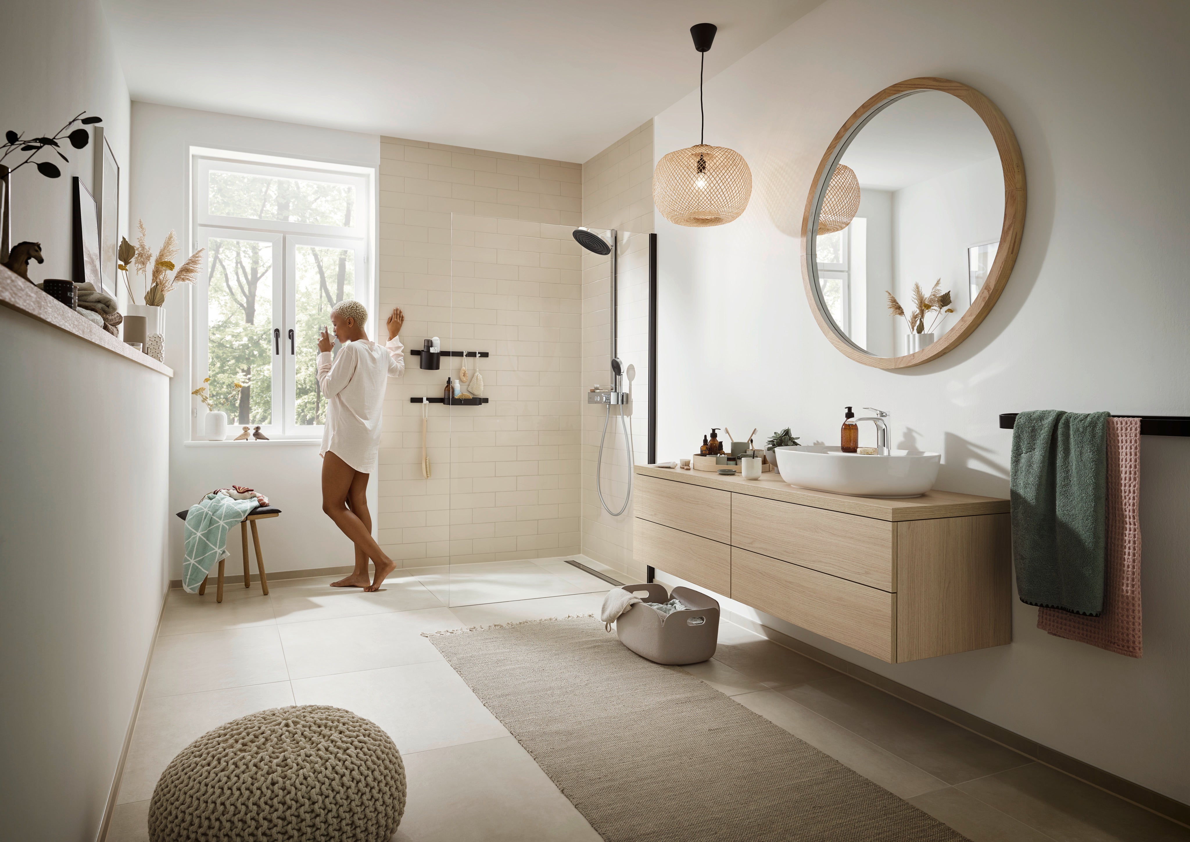 Hansgrohe Pulsify S 2jet brusesystem med EcoSmart ø260mm, krom