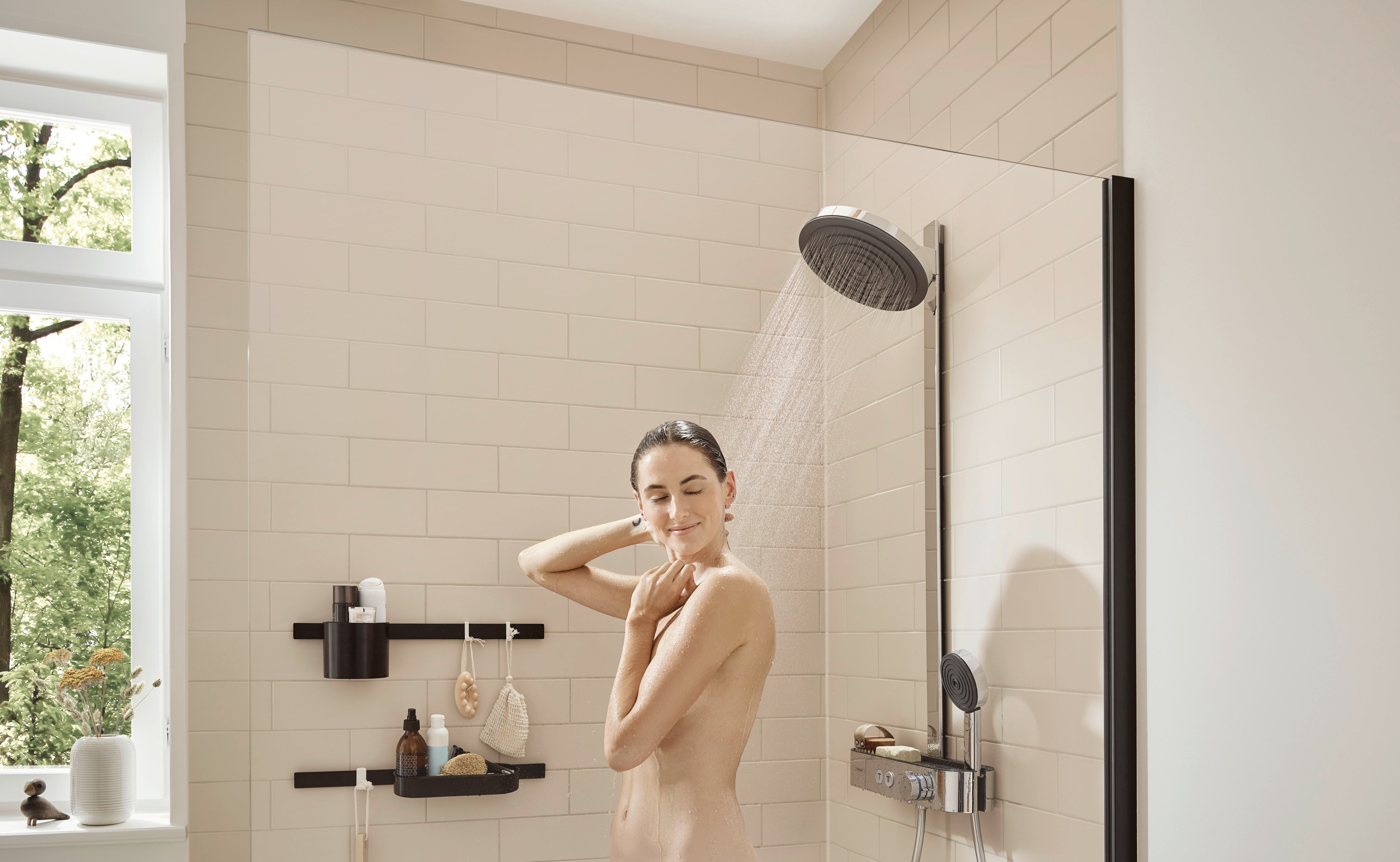 Hansgrohe Pulsify S 2jet brusesystem med EcoSmart ø260mm, krom