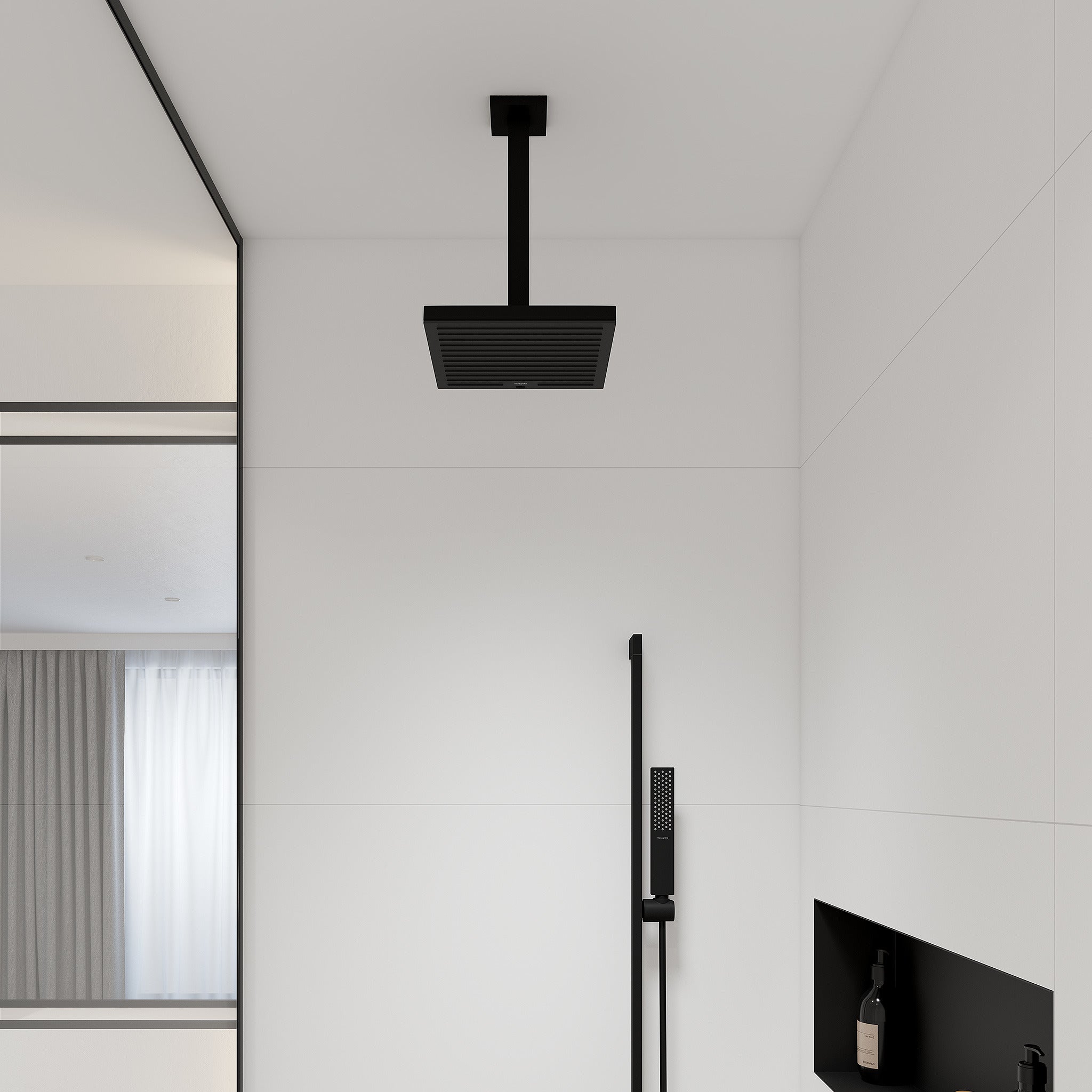 Hansgrohe Pulsify E hovedbruser 260mm, 1jet, mat sort