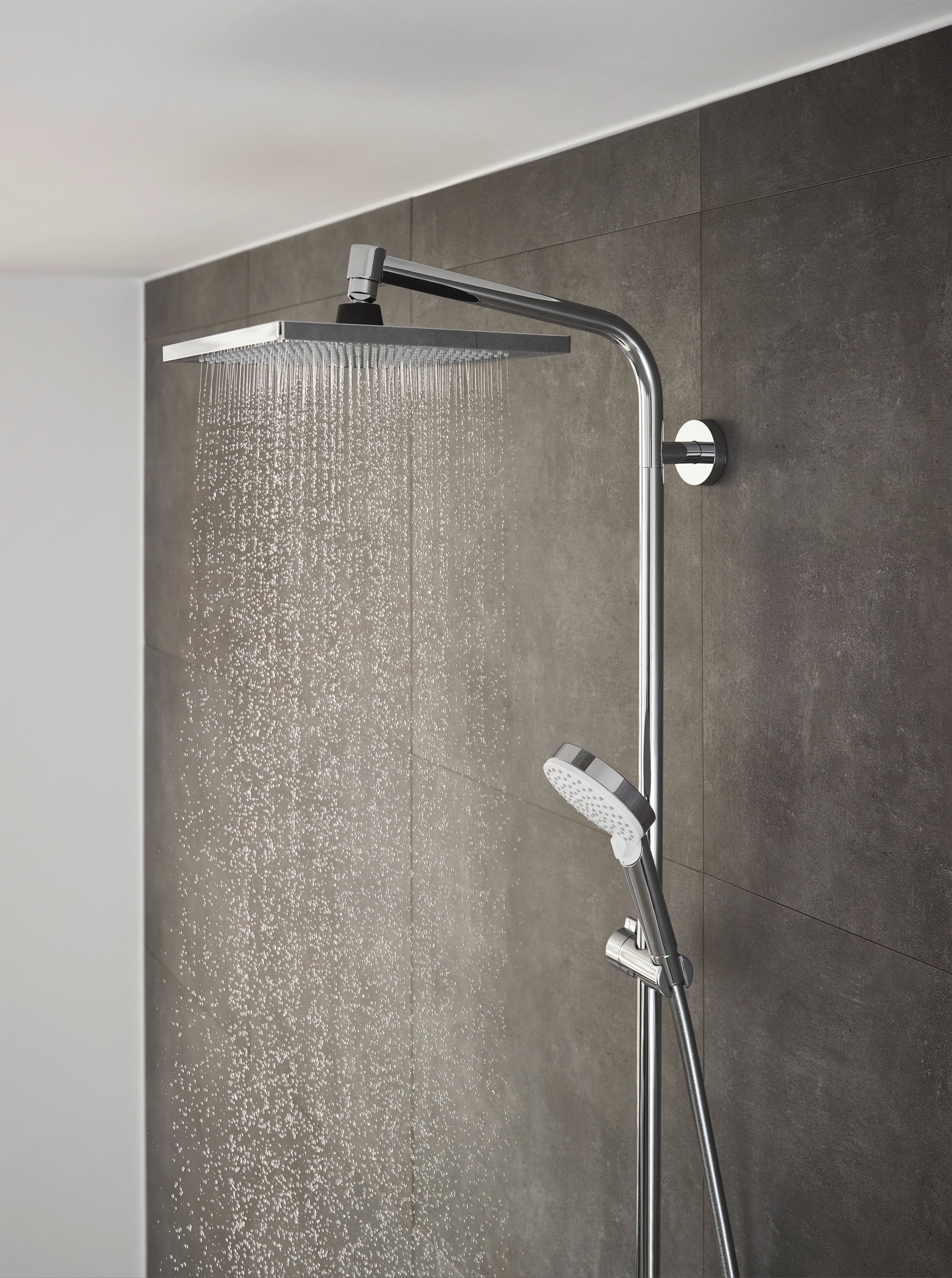 Hansgrohe Crometta E 240 Showerpipe brusesystem 2jet EcoSmart, krom
