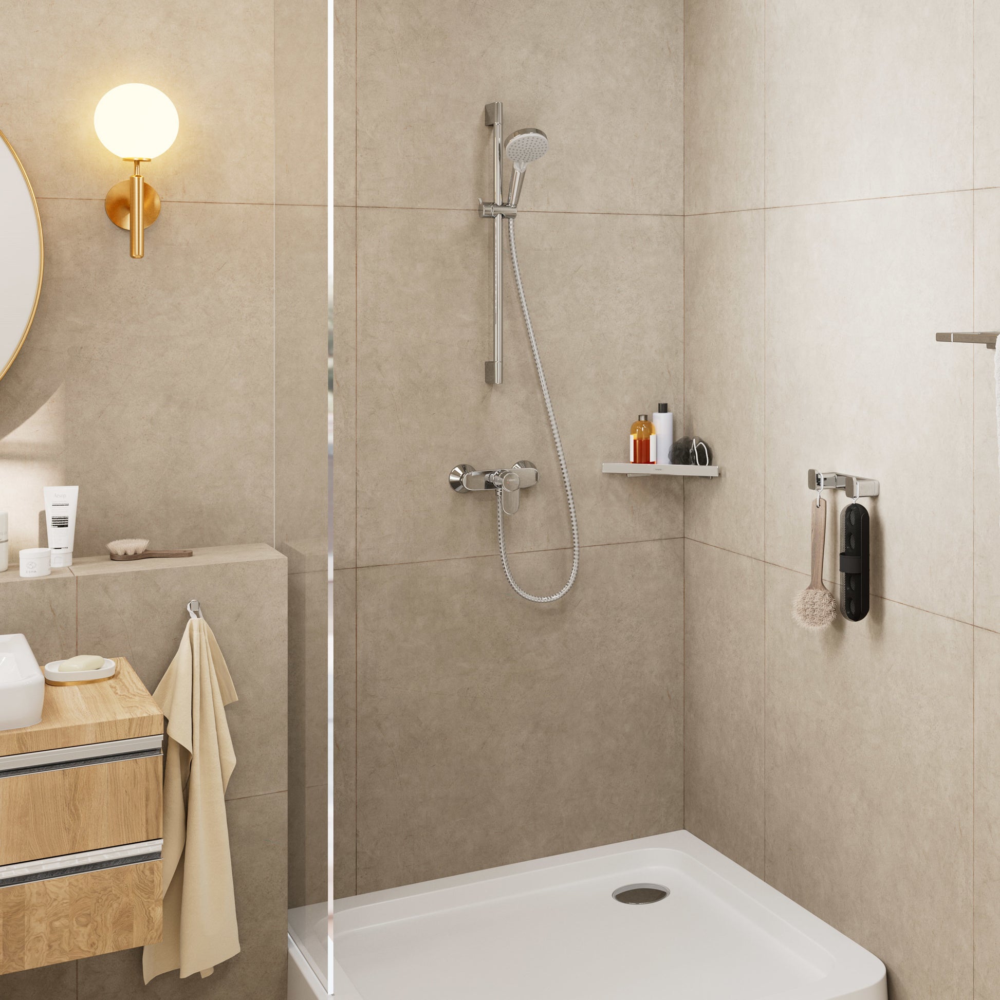 Hansgrohe Vernis Blend Vario 100 brusesæt (6 stk.)