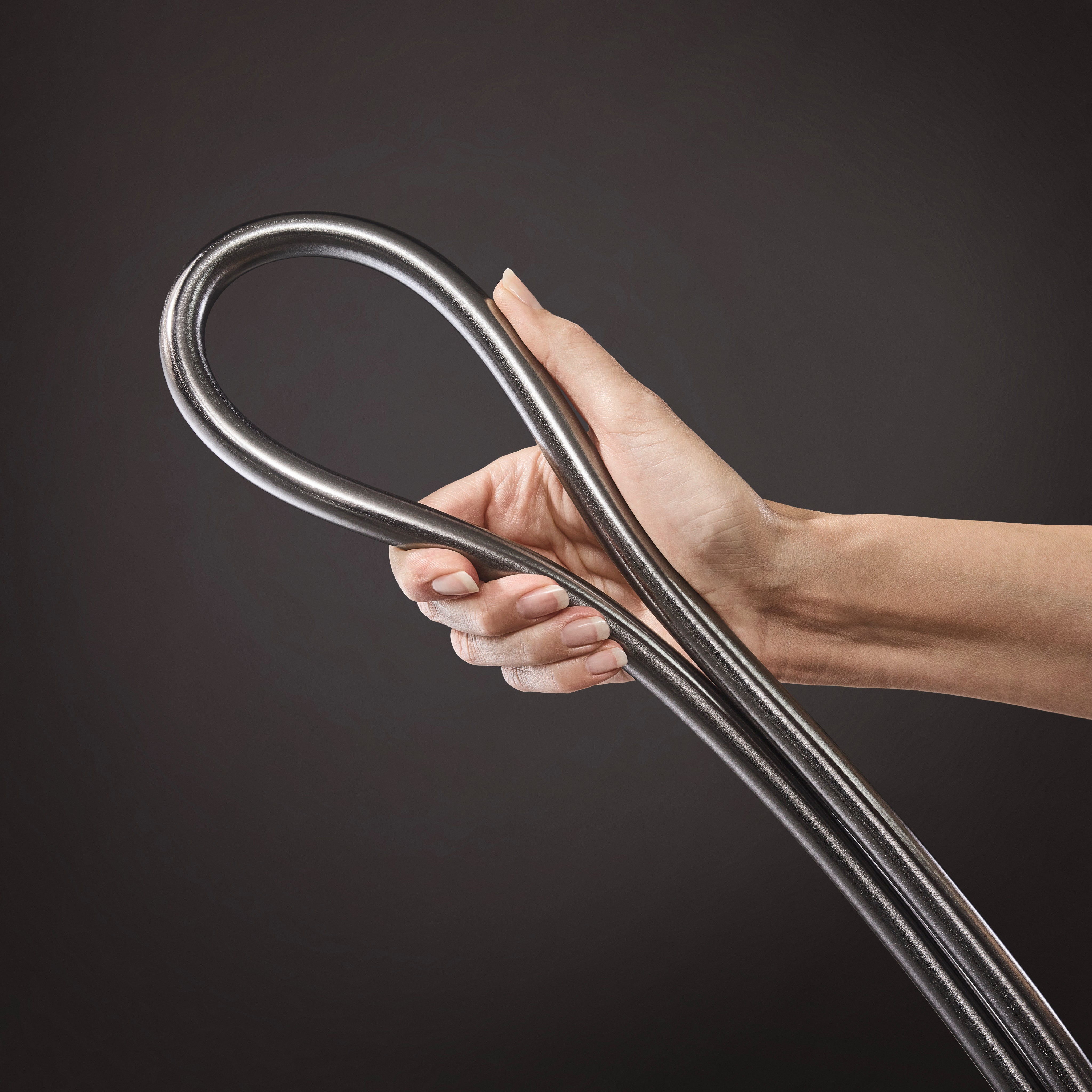 hansgrohe Isiflex'B bruserslange 1600 mm, børstet sort krom