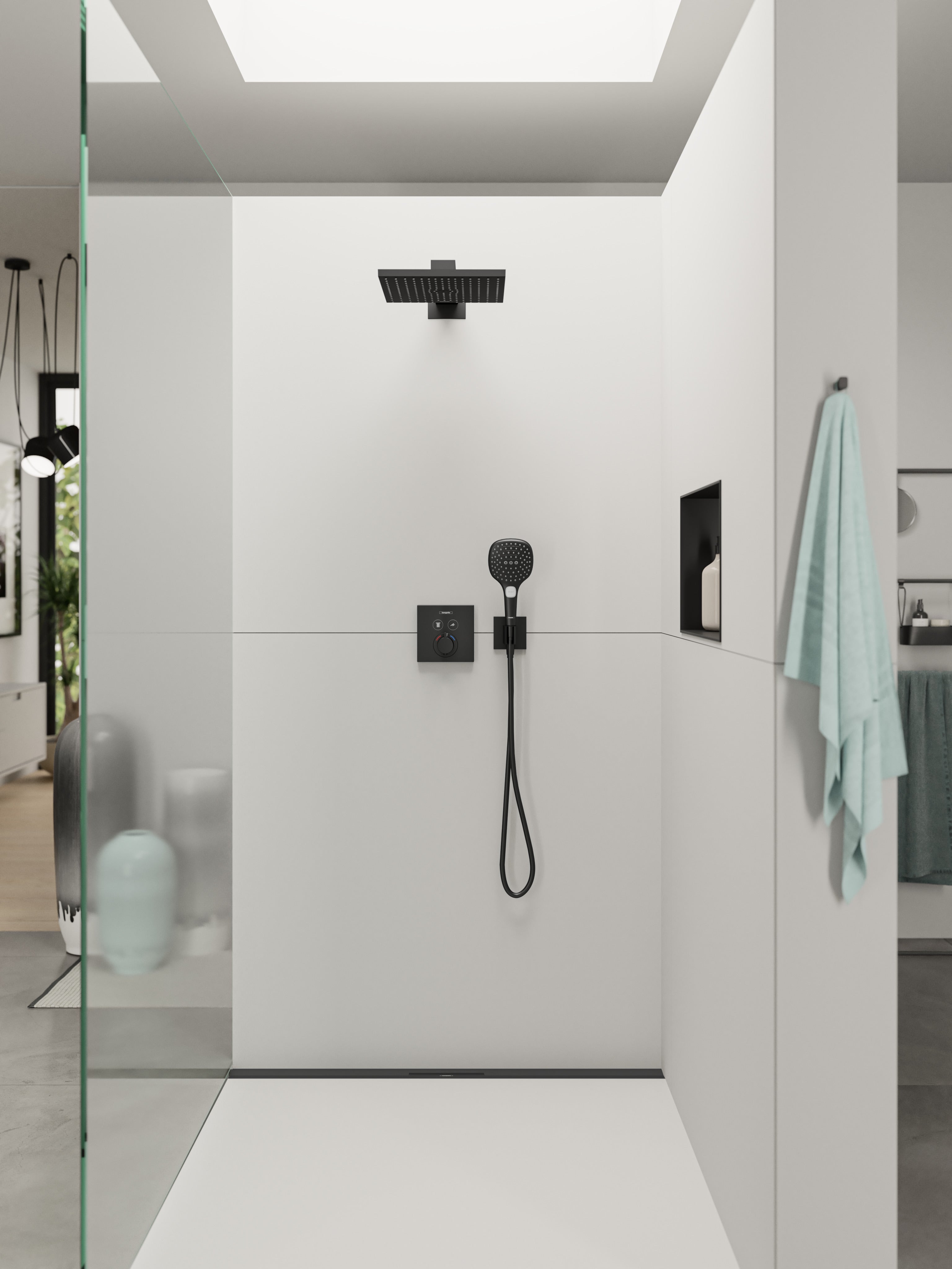 Hansgrohe Raindance Select E 120 3jet håndbruser, mat sort