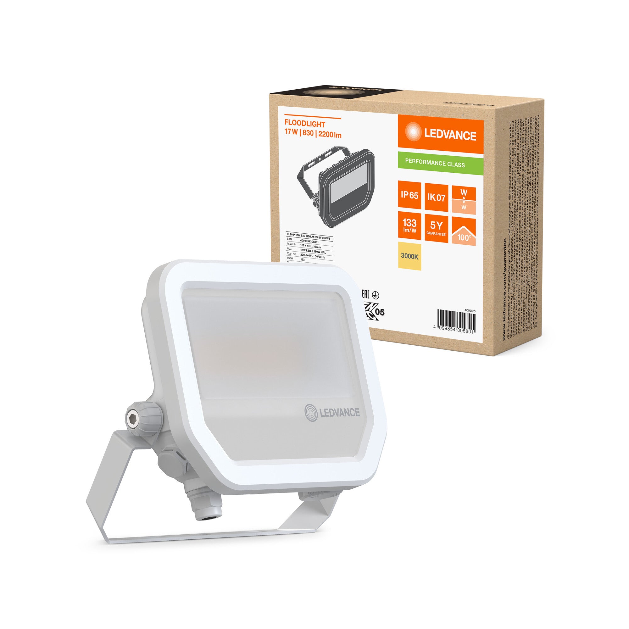 FLOOD PFM 17W/830 HVID