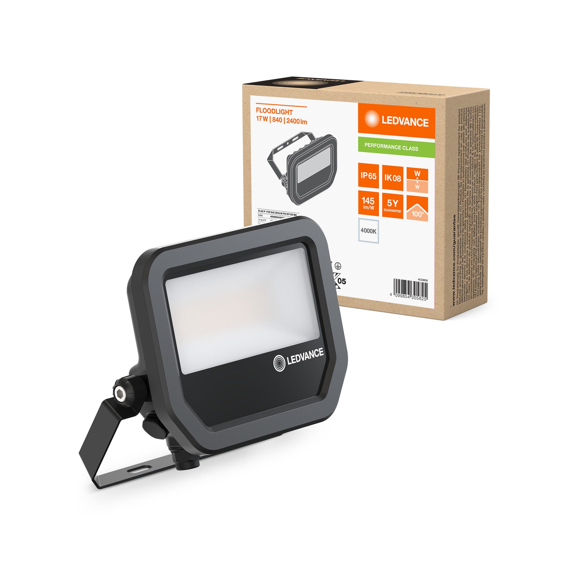 FLOOD PFM 17W/840 SORT