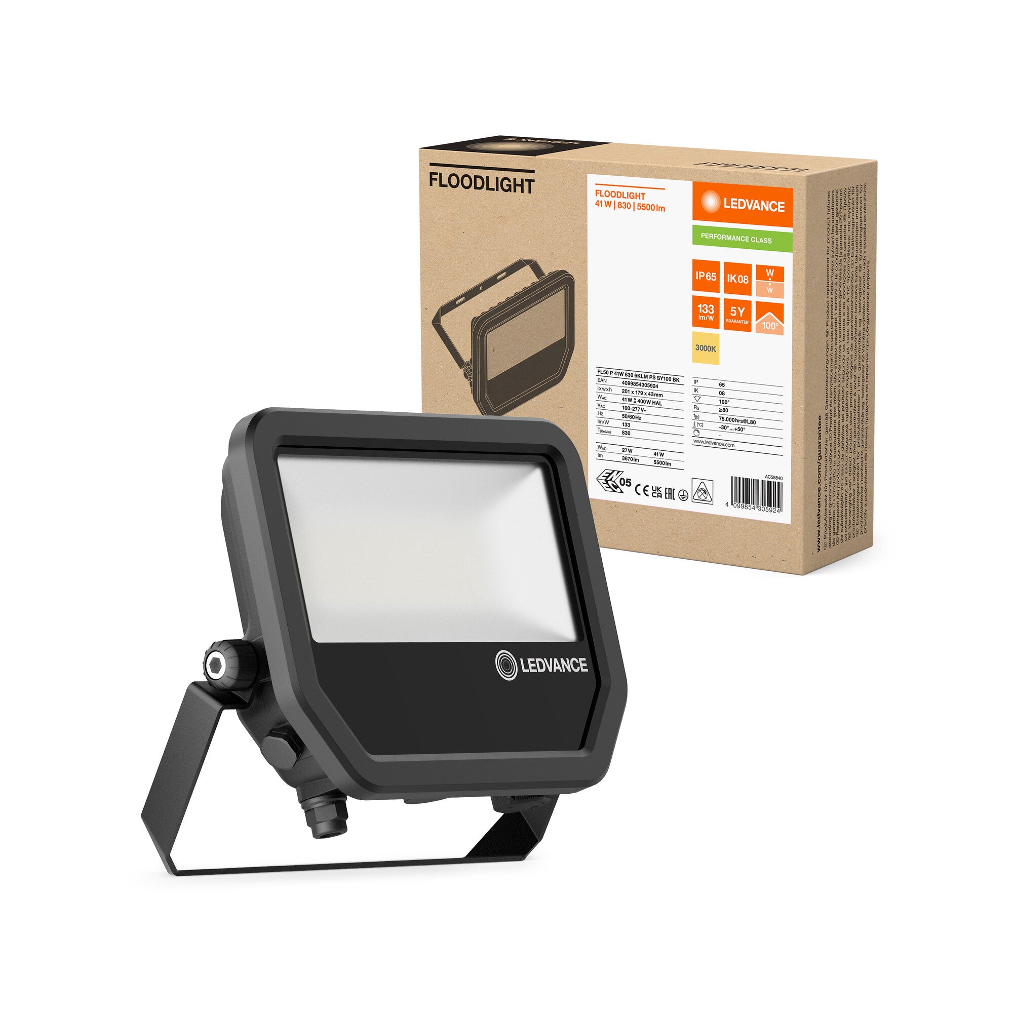 FLOOD PFM 41W/830 SORT