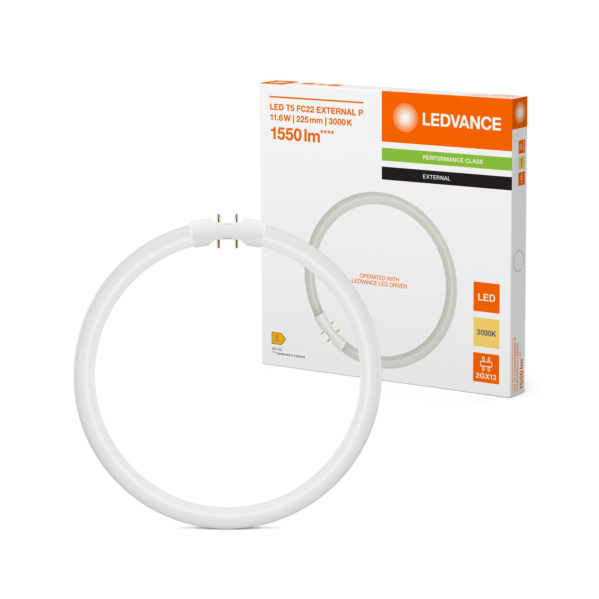 LED-RØR T5 PEX FC 22 11,6W 830