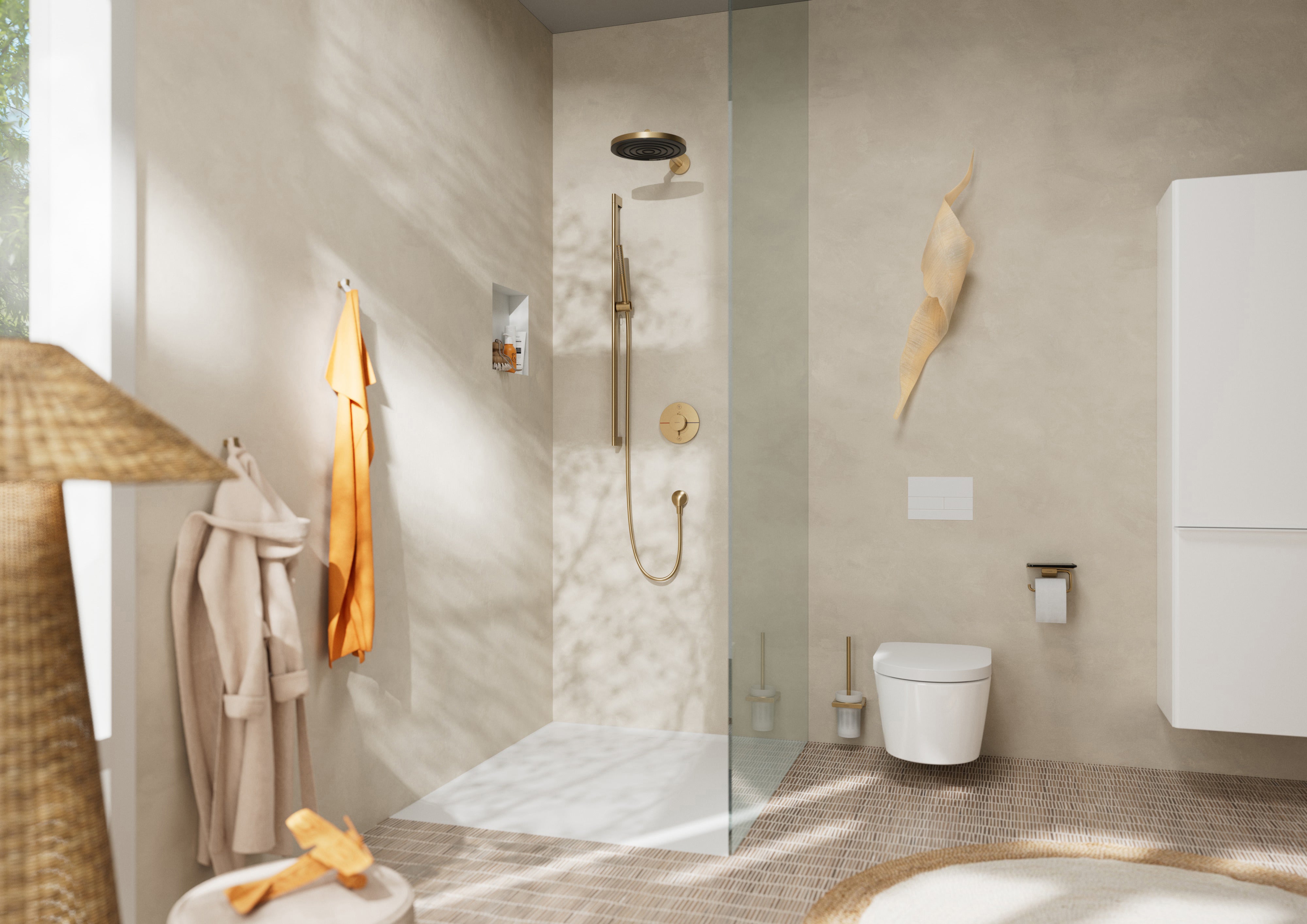 hansgrohe Isiflex Bruserslange 125 cm, børstet bronze