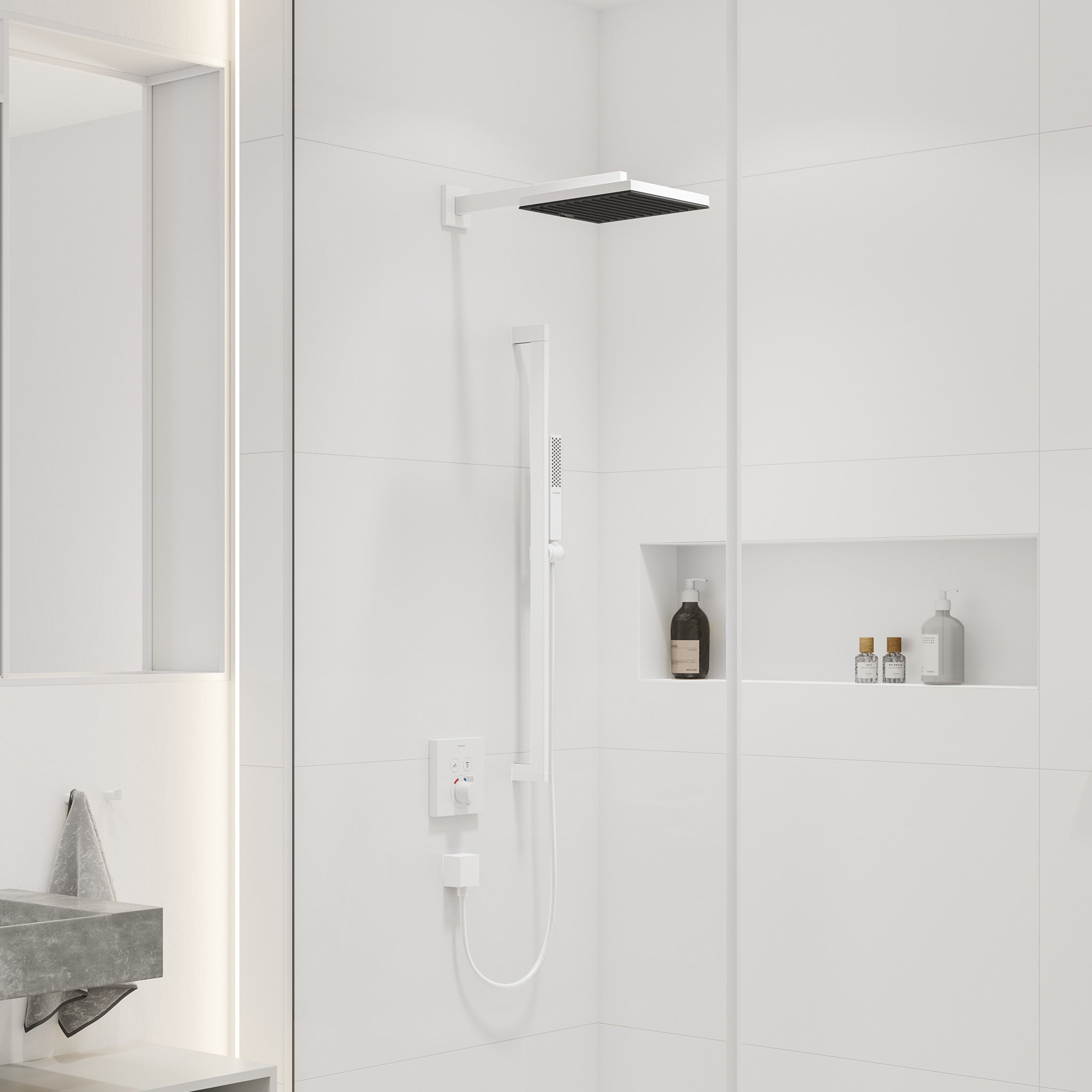 hansgrohe Isiflex'B bruserslange 1600 mm, mat hvid