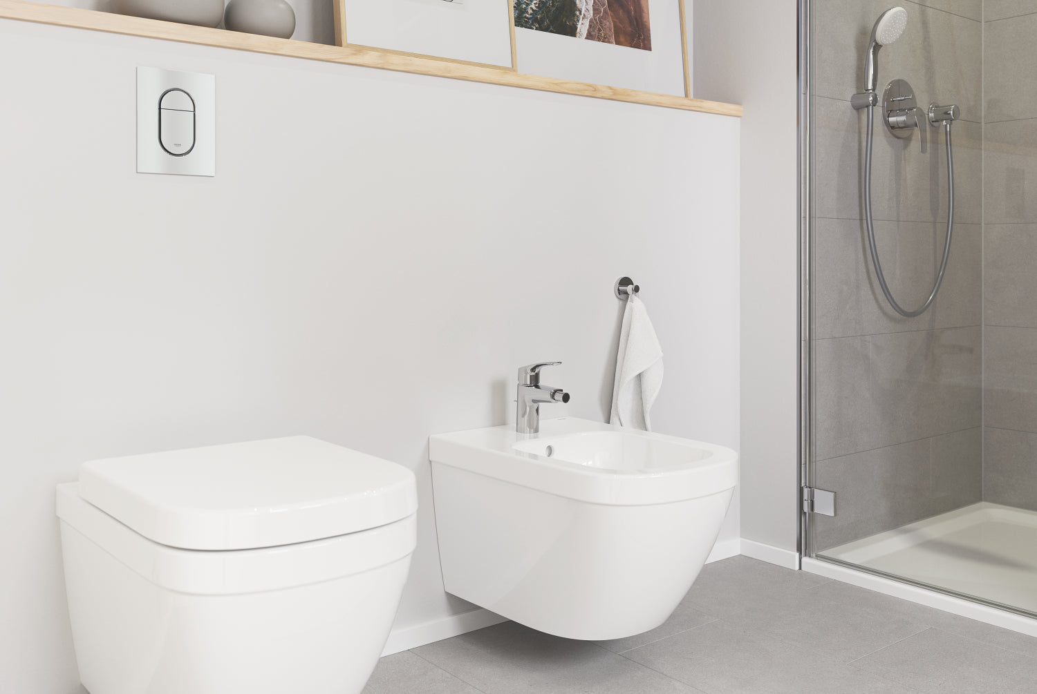 GROHE EURO CERAMIC Euro Ceramic Toiletsæde QR m/låg duroplast al