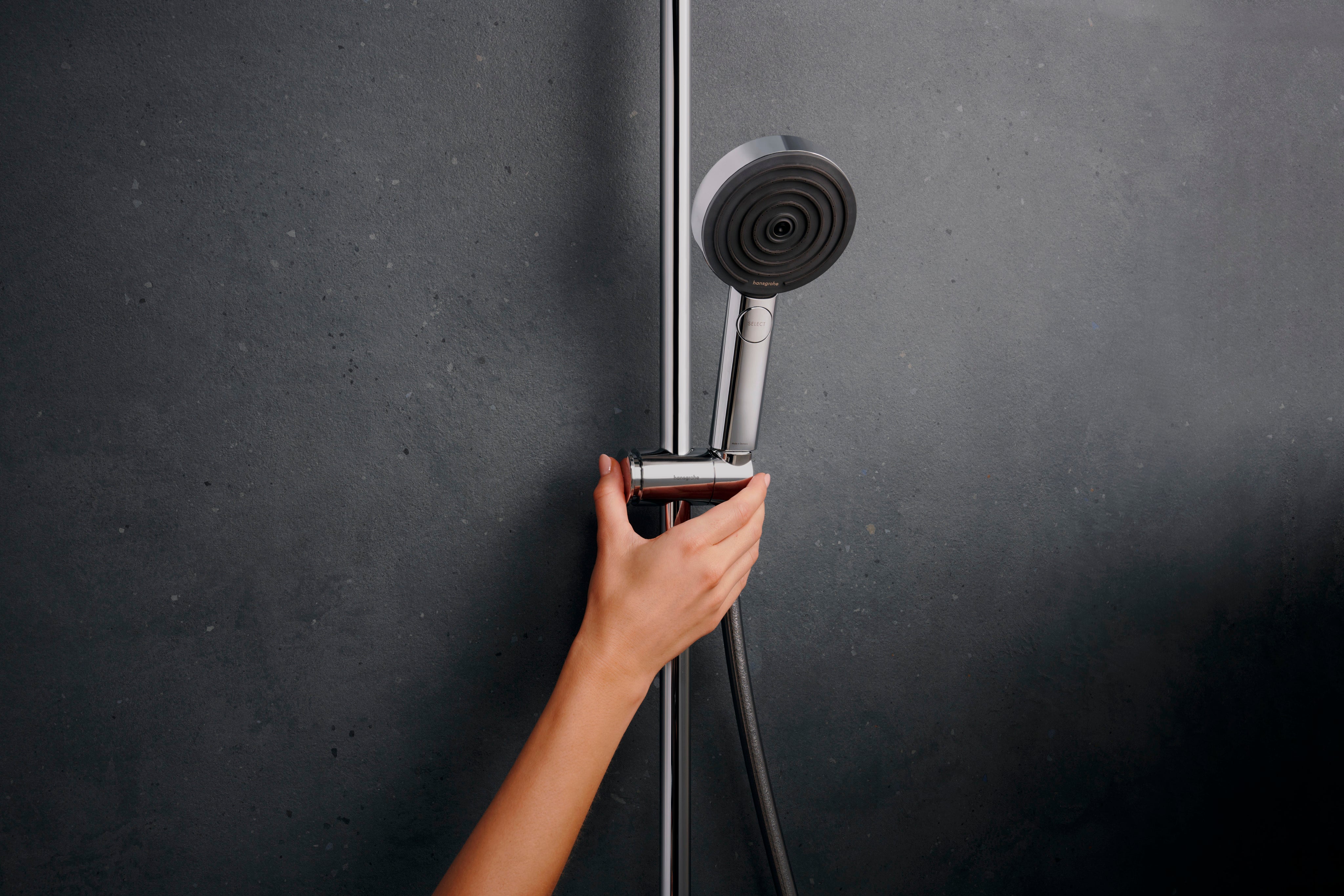 Hansgrohe Pulsify S Puro showerpipe EcoSmart med hånd, krom