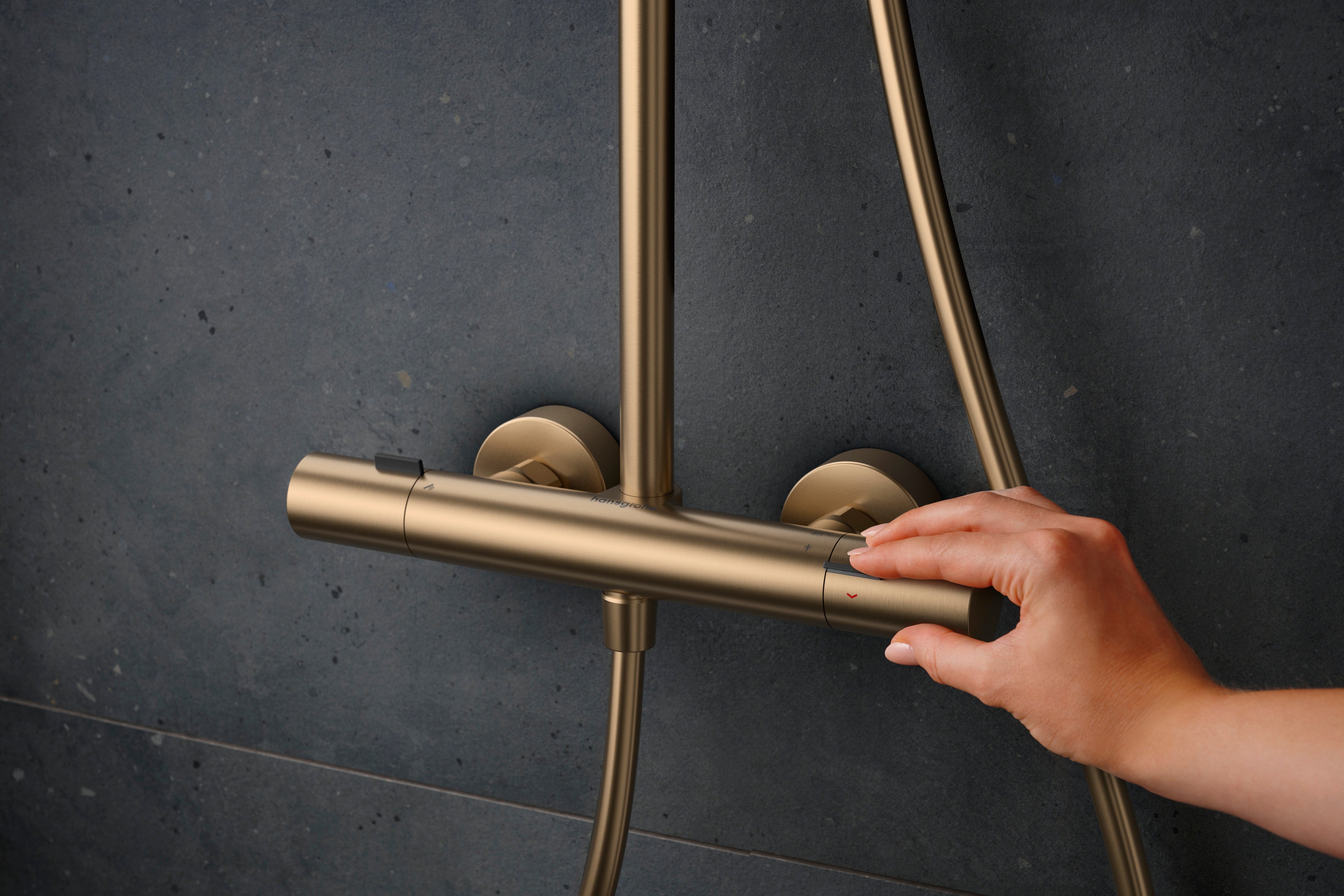 Hansgrohe Pulsify S Puro showerpipe 260 1jet EcoSmart, børstet b