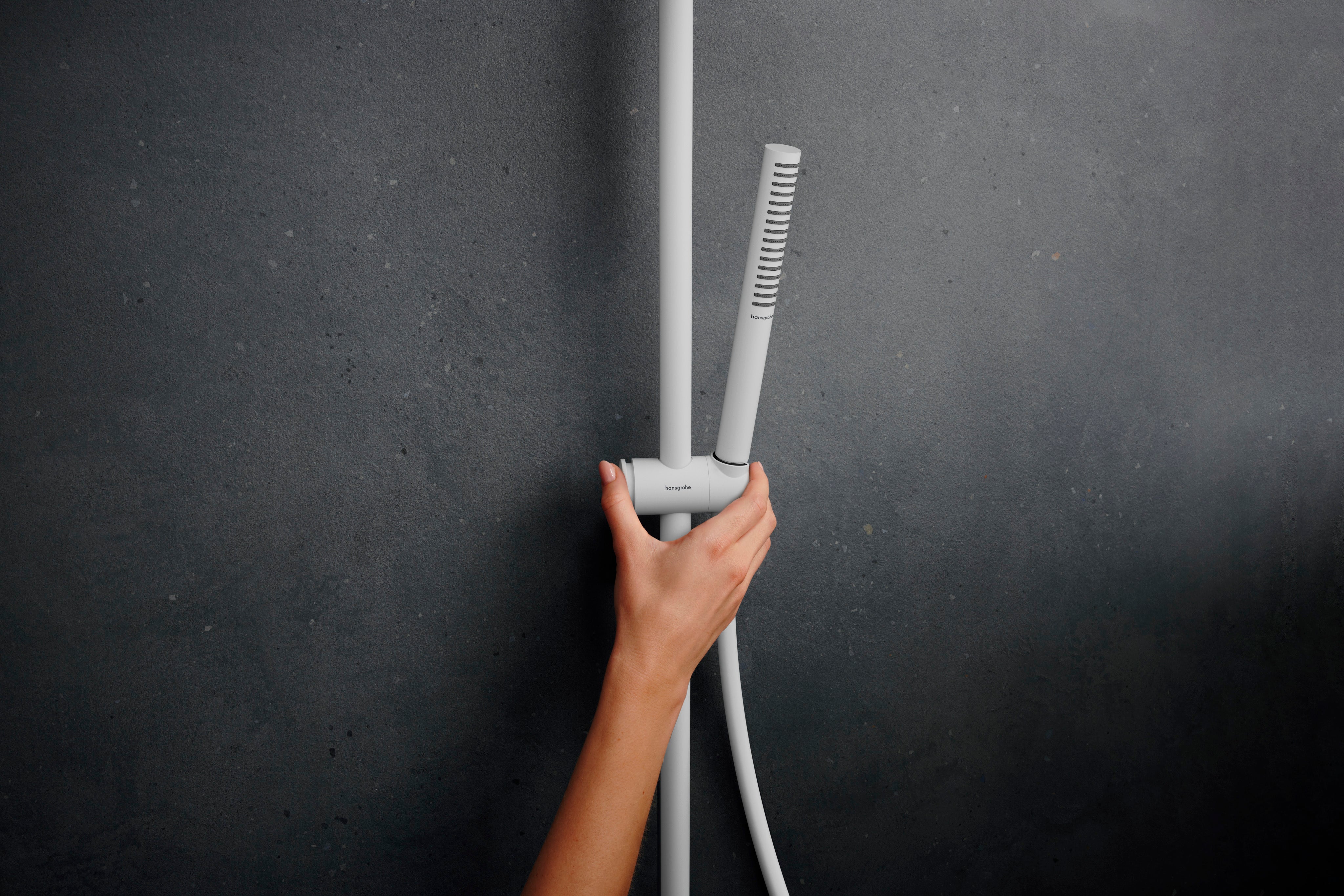 Hansgrohe Pulsify S Puro showerpipe 260 1jet EcoSmart, mat hvid