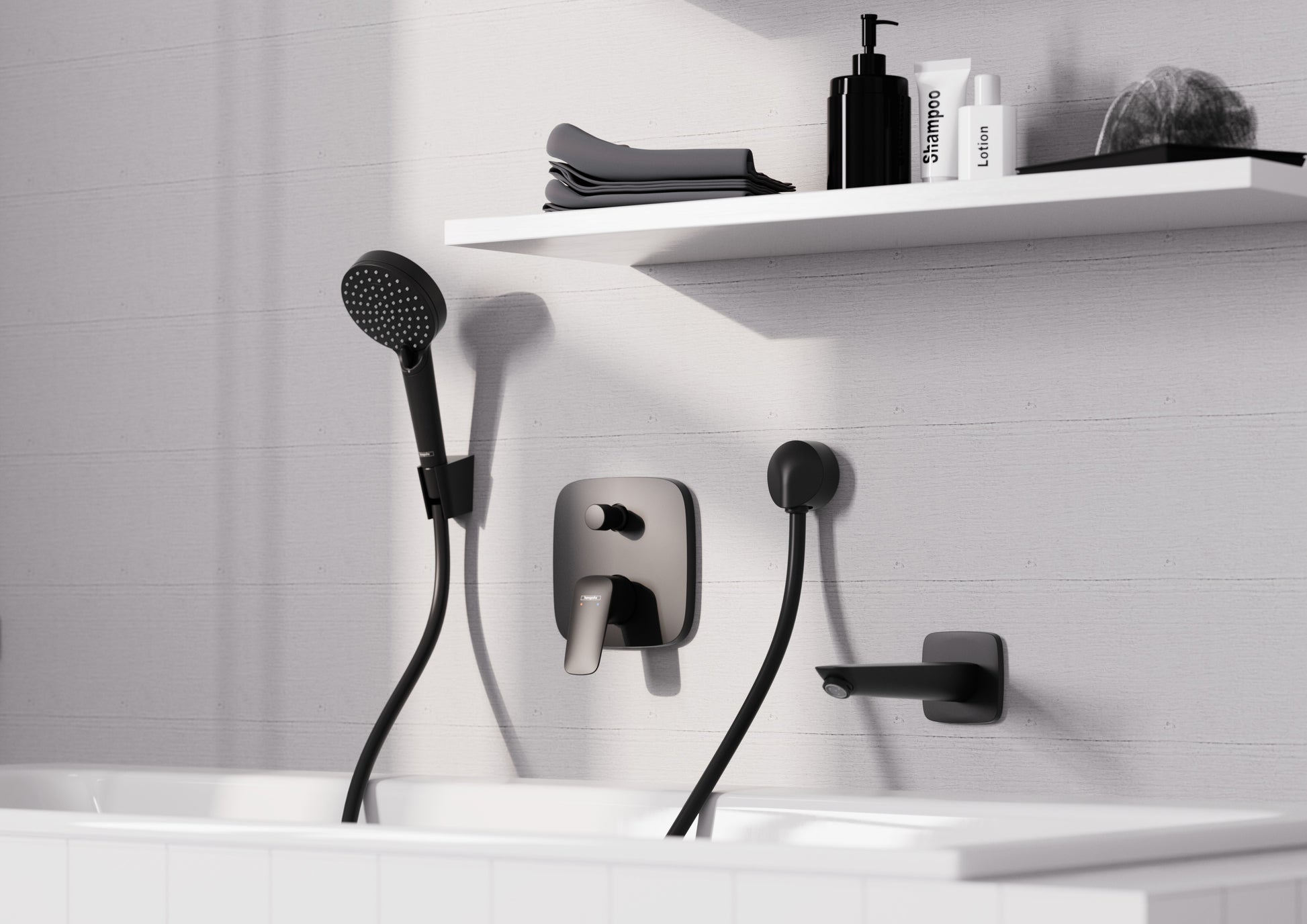 Hansgrohe Porter S bruserholder, mat sort