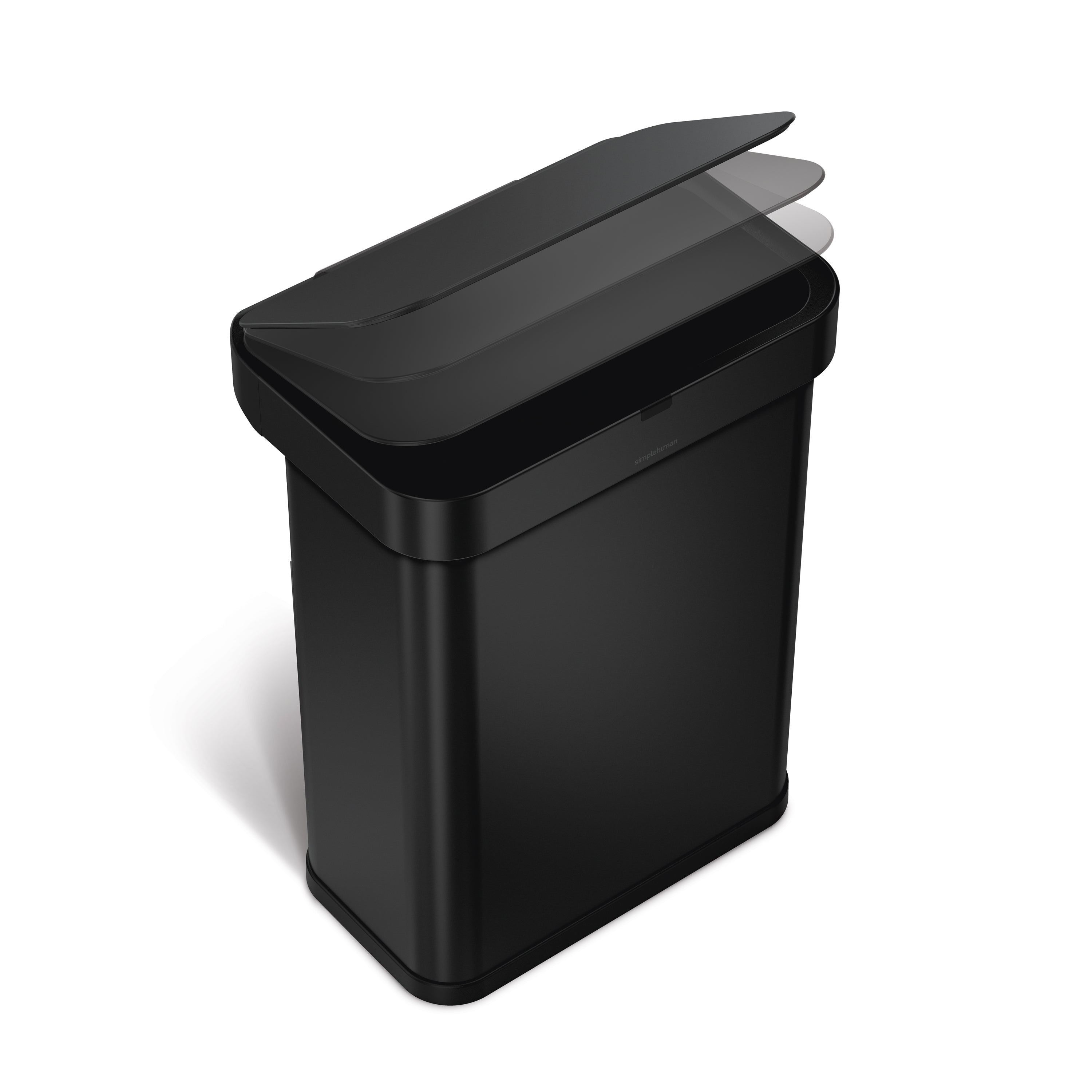 Sensor skraldespand med stemmestyring sort 58 L
