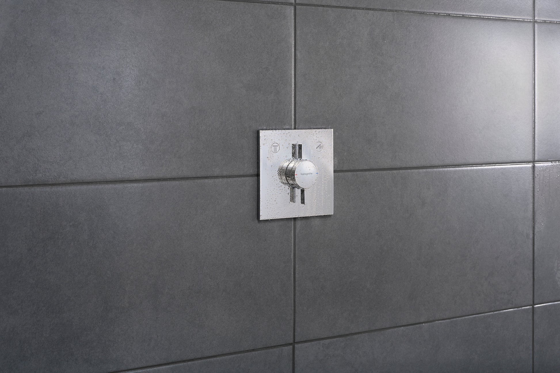 HANSGROHE DuoTurn Brusearmatur 155x155mm indb 2udtag metal/kunst