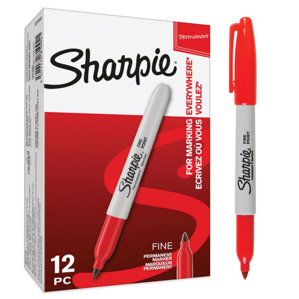 Sharpie permanent marker, fine, 1,0 mm spids, rød