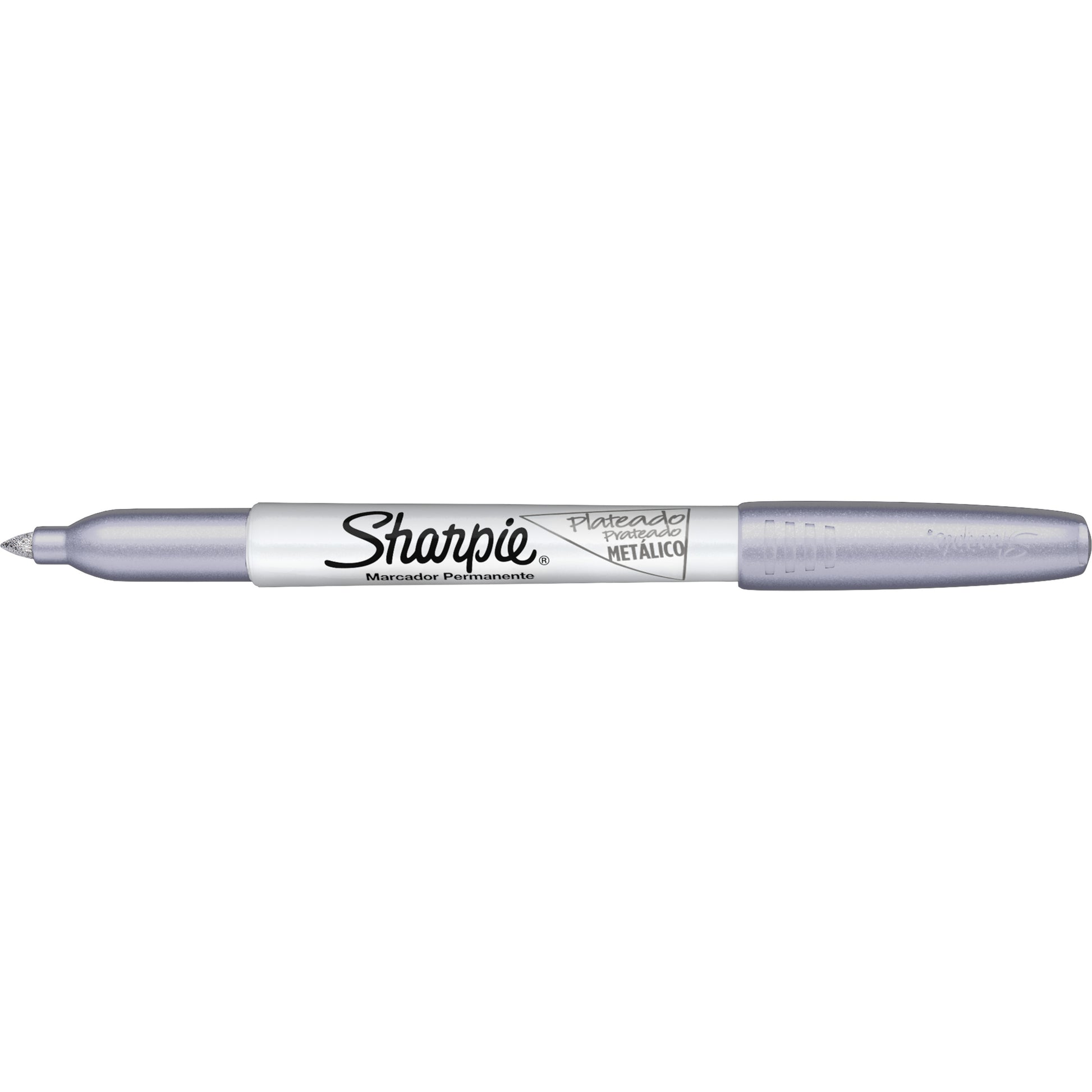 Sharpie permanent marker, rund spids, metallic sølv