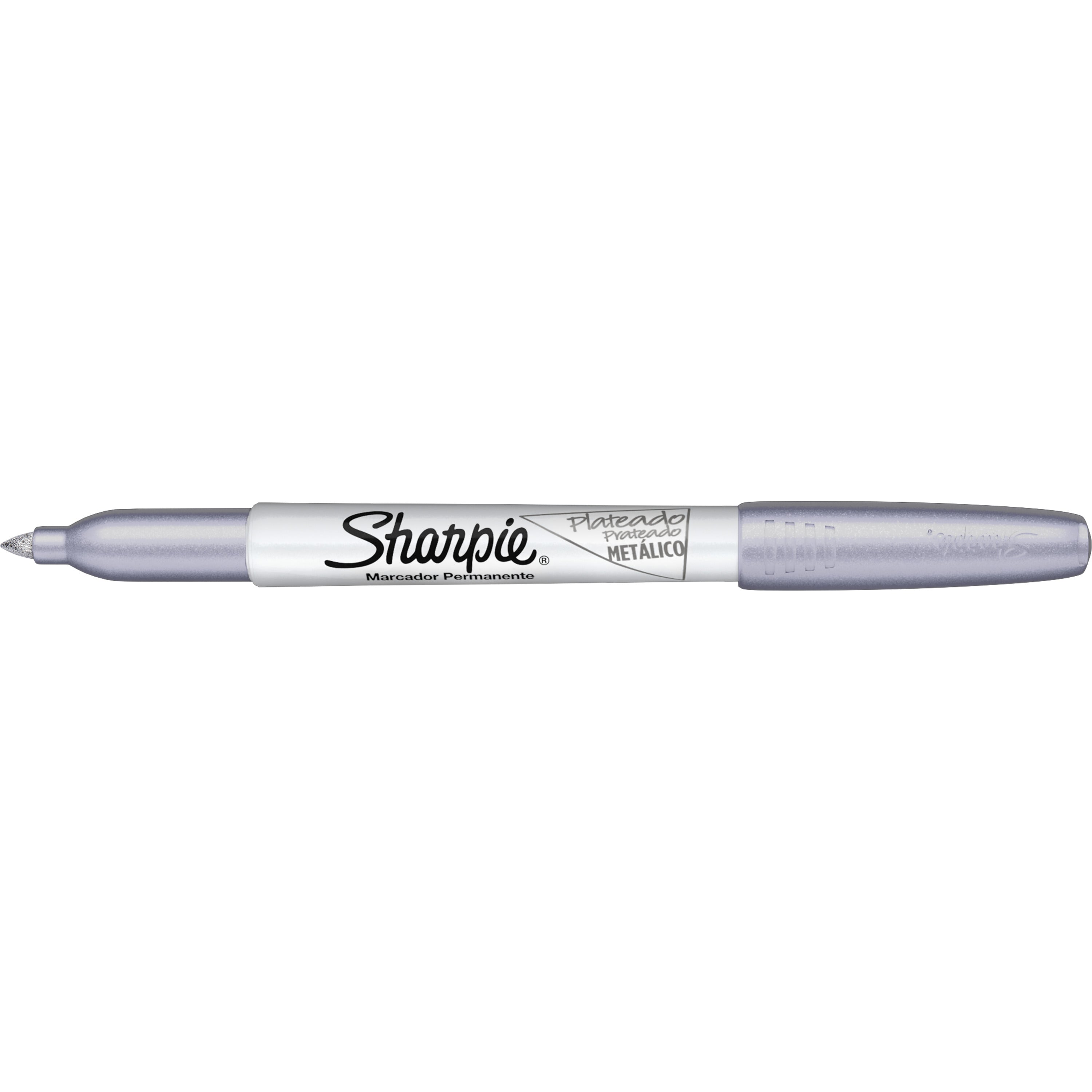 Sharpie permanent marker, rund spids, metallic sølv
