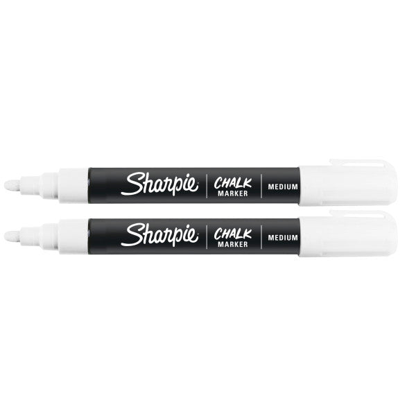 Sharpie kridt marker, hvid, 2 stk.